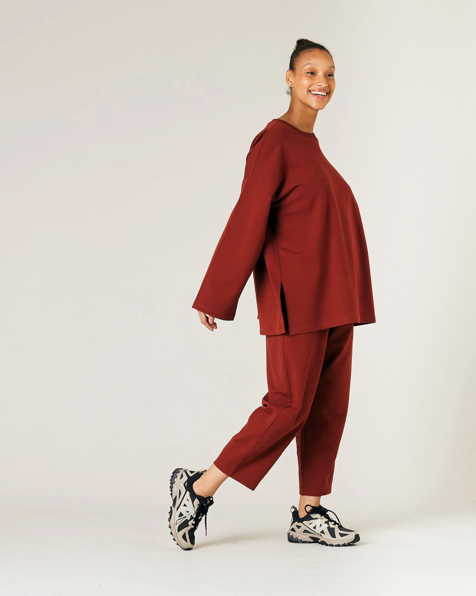 Huxley Fired Brick Cotton Jersey Top sold by Beyond Nine product image thumbnail 2