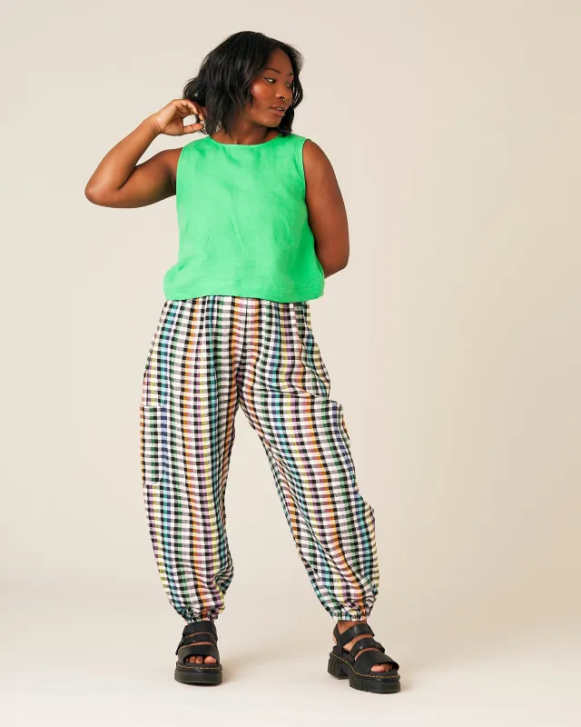 Esme Linen Top - Flash Green sold by Beyond Nine