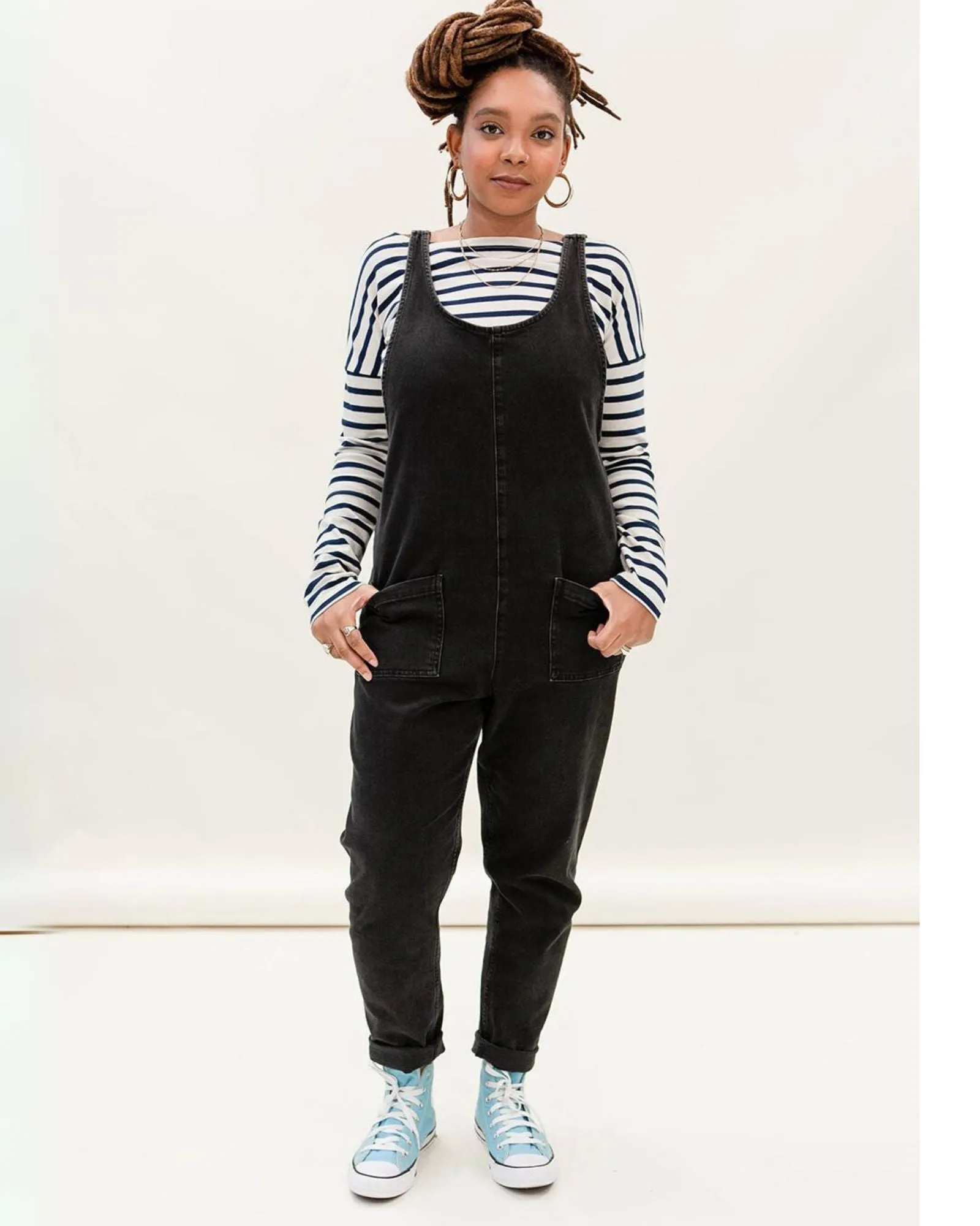 Lola Denim Jumpsuit - Black sold by Beyond Nine