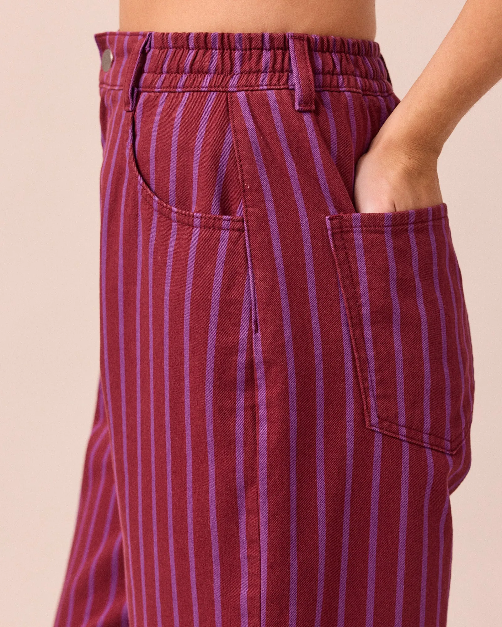 Remi Russet & Violet Stripe Denim Jeans sold by Beyond Nine product image thumbnail 3