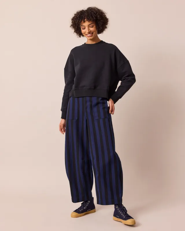 Dani Blue & Black Stripe Denim Jeans sold by Beyond Nine