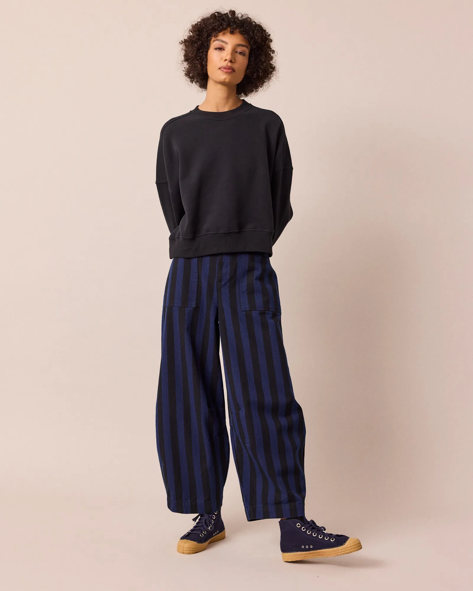 Dani Blue & Black Stripe Denim Jeans sold by Beyond Nine product image thumbnail 3