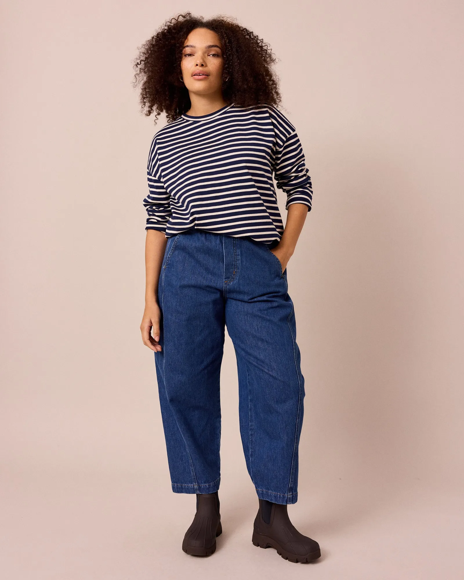 Maeve Mid Blue Denim Jeans sold by Beyond Nine