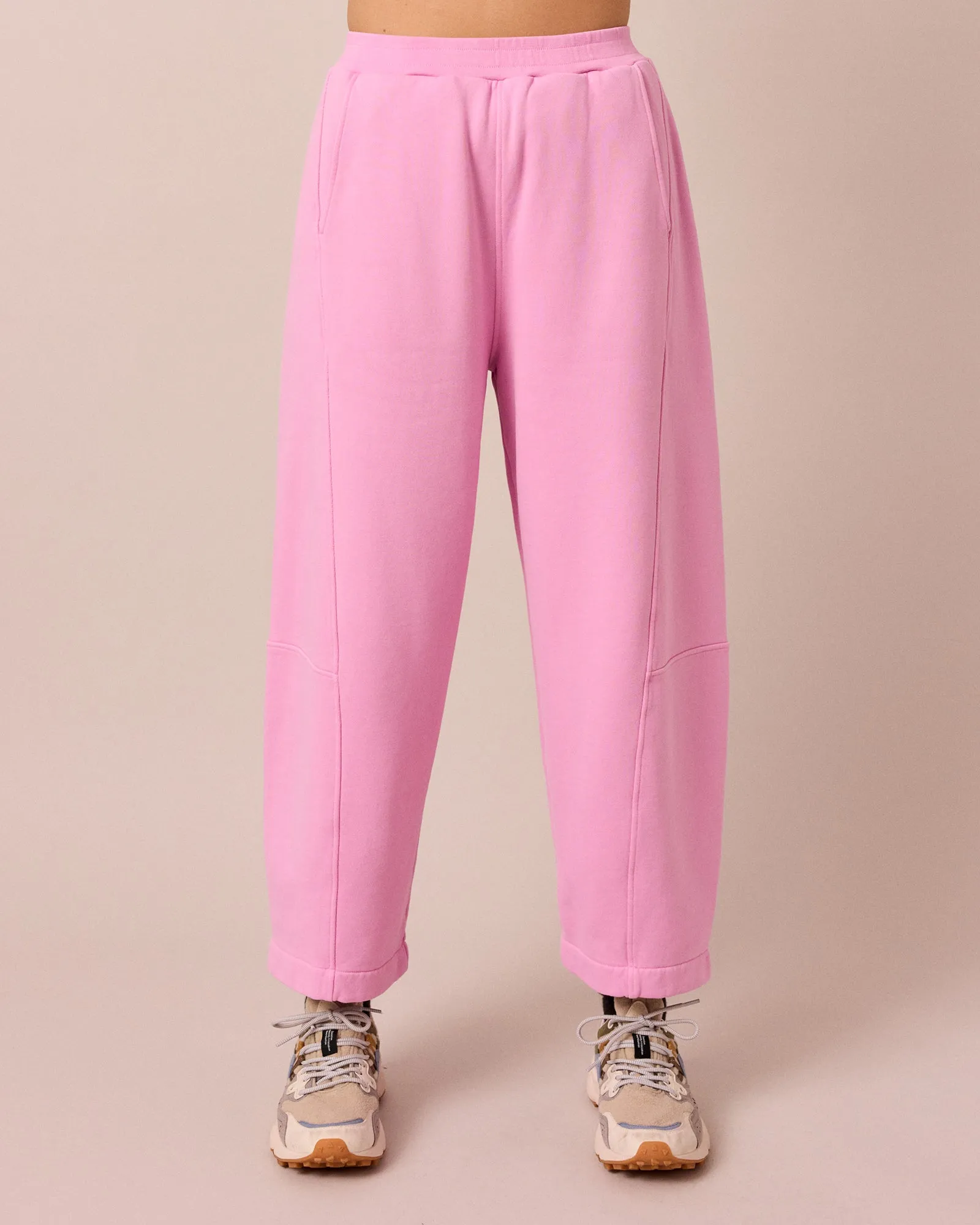 Lyra Washed Pink Fleeceback Jersey Trousers sold by Beyond Nine product image thumbnail 2