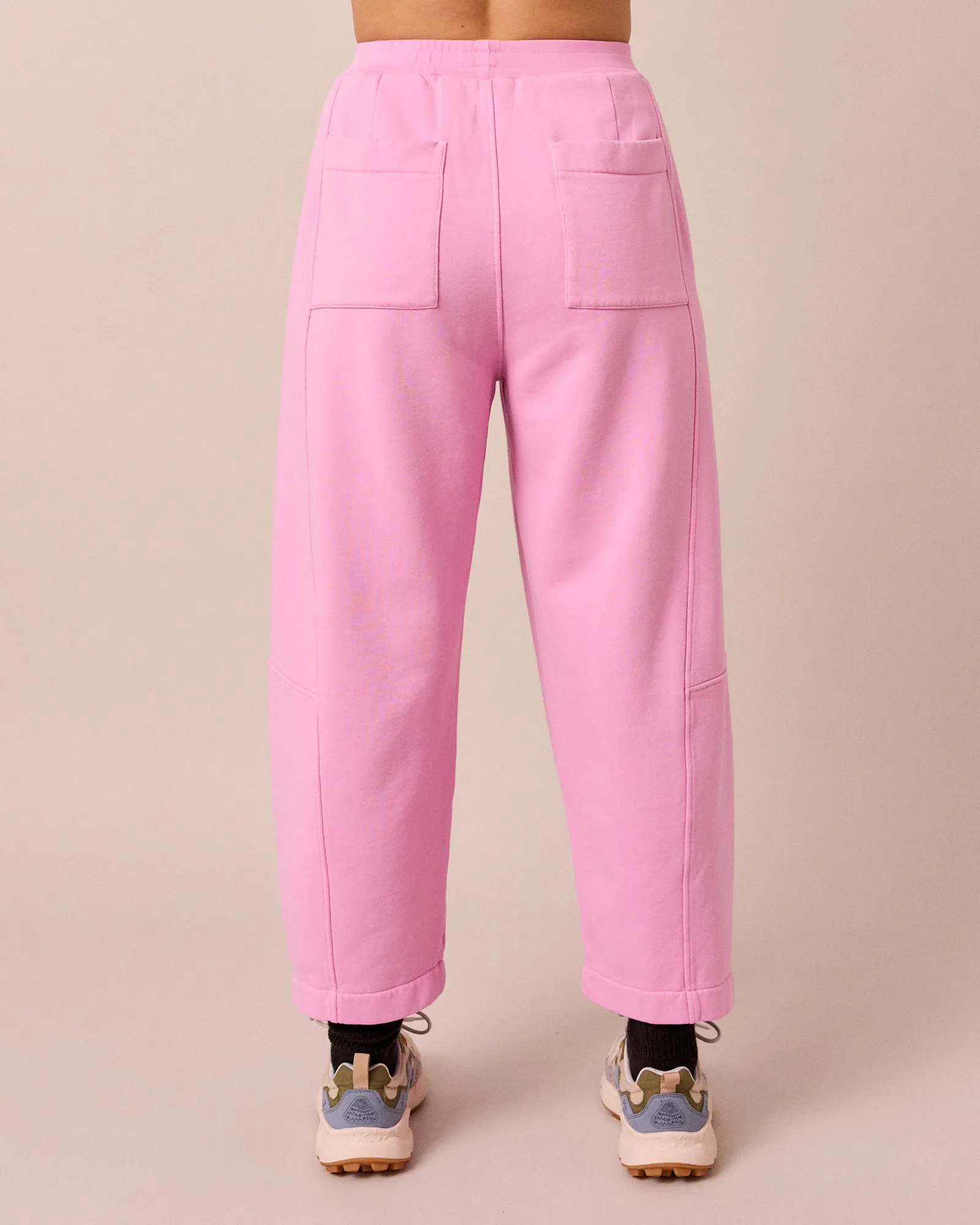Lyra Washed Pink Fleeceback Jersey Trousers sold by Beyond Nine product image thumbnail 4