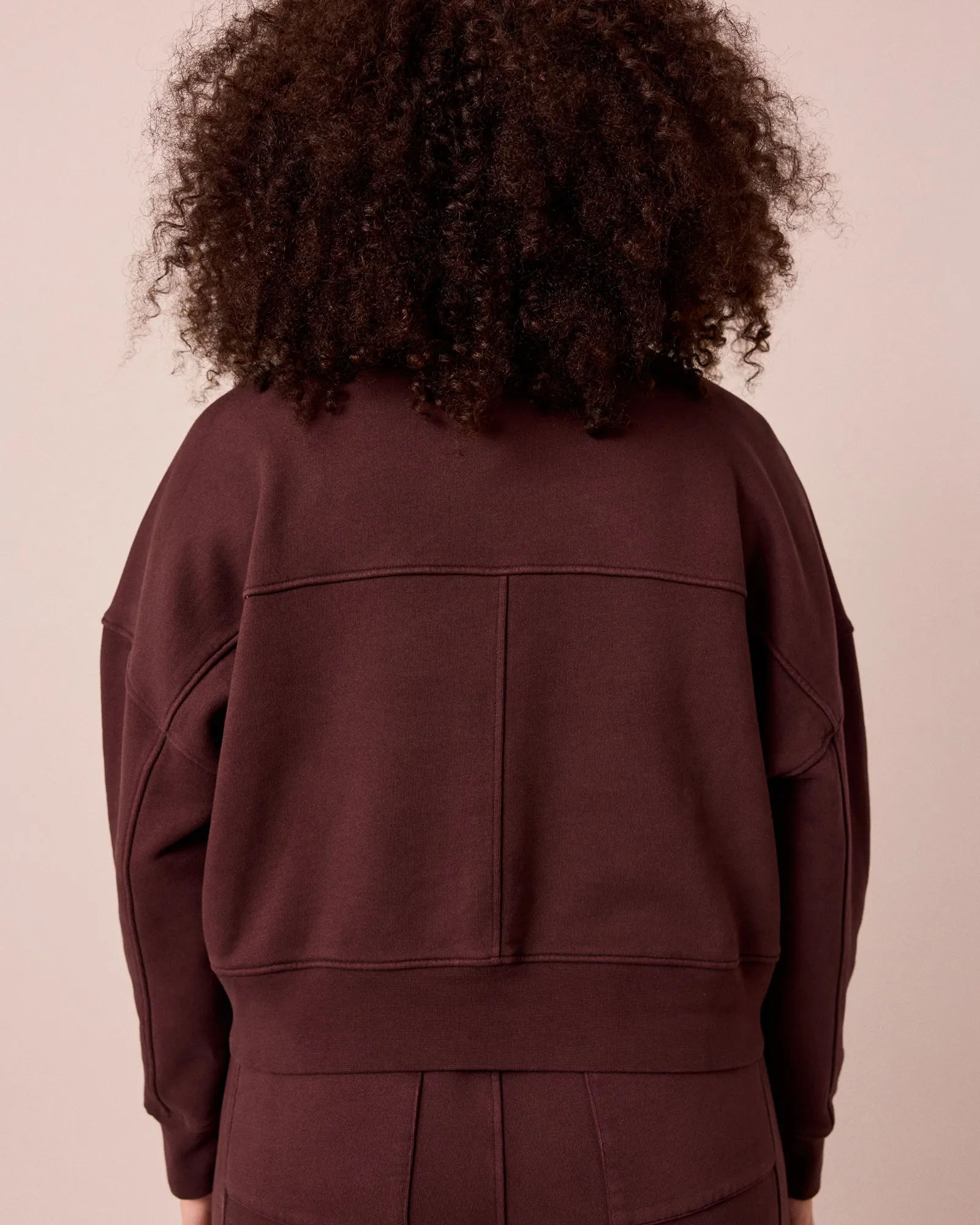Eden Black Cherry Fleeceback Jersey Jumper sold by Beyond Nine product image thumbnail 2