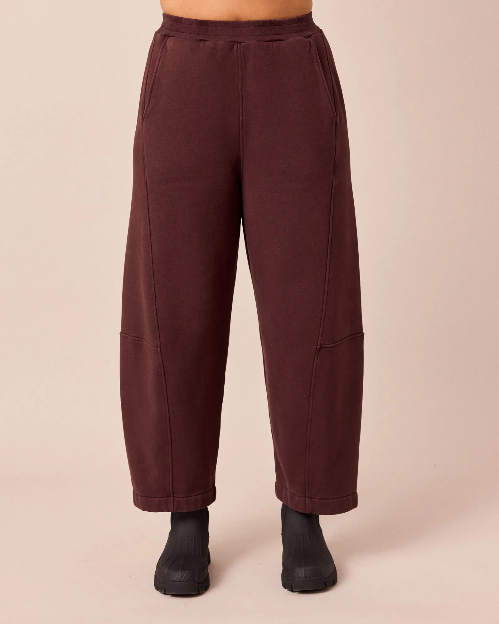 Lyra Black Cherry Fleeceback Jersey Trousers sold by Beyond Nine product image thumbnail 2