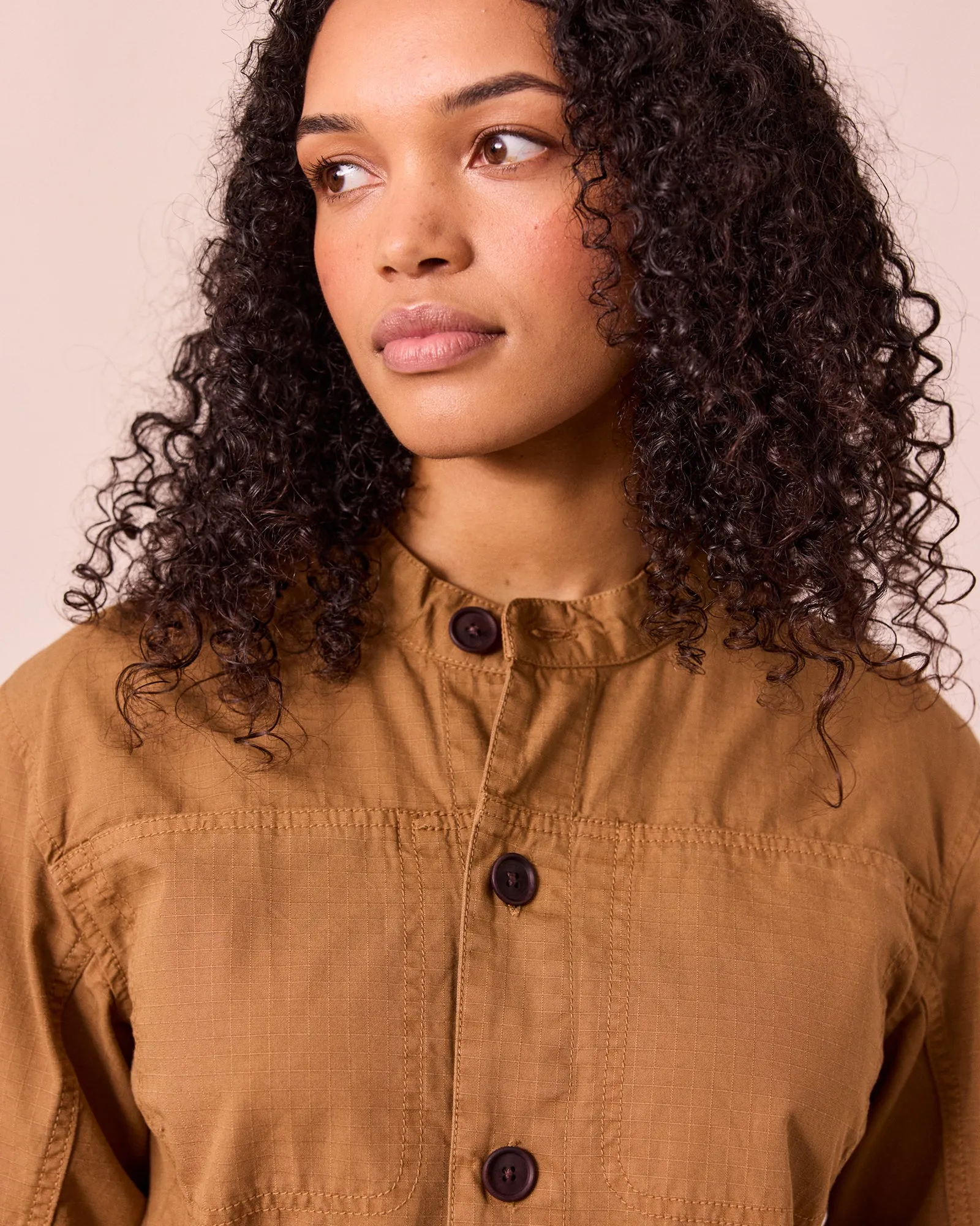 Jill Nutmeg Textured Cotton Jumpsuit sold by Beyond Nine product image thumbnail 3