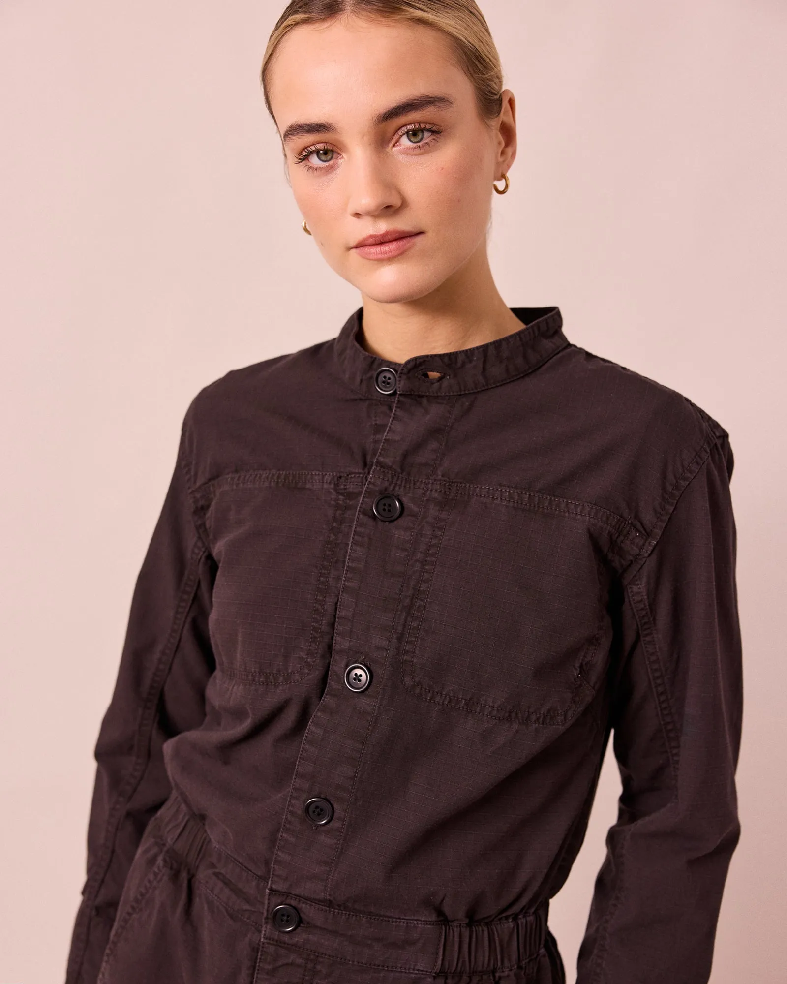 Jill Ganache Textured Cotton Boilersuit sold by Beyond Nine product image thumbnail 2