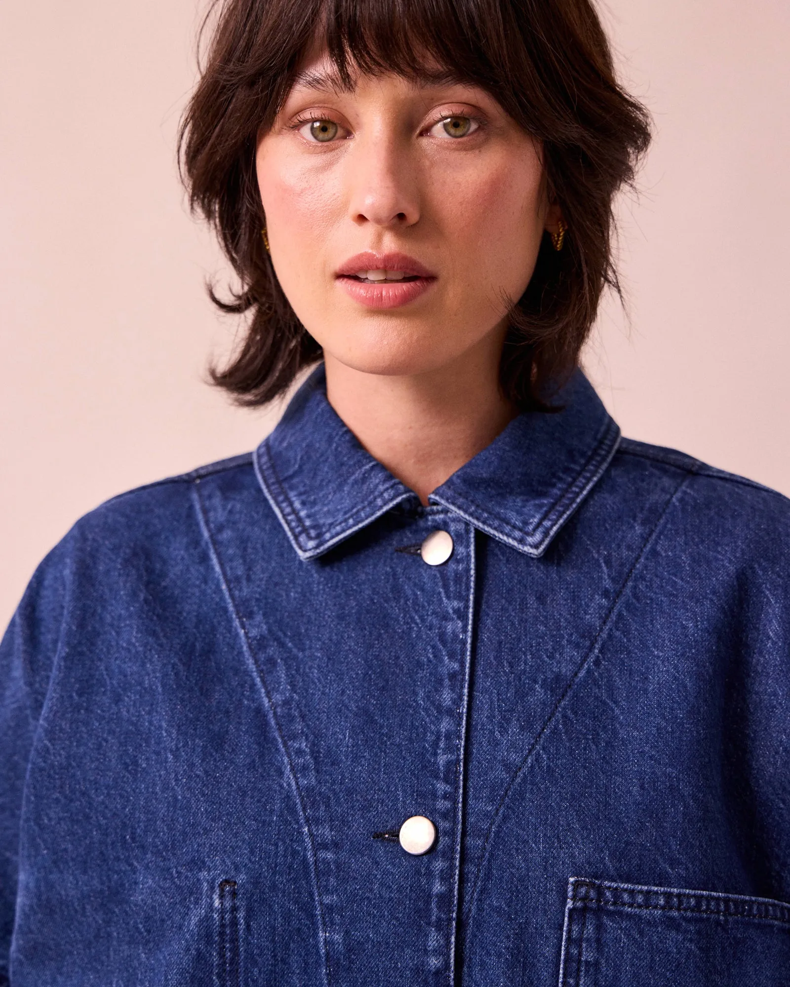 Bea Mid Blue Denim Jacket sold by Beyond Nine product image thumbnail 3