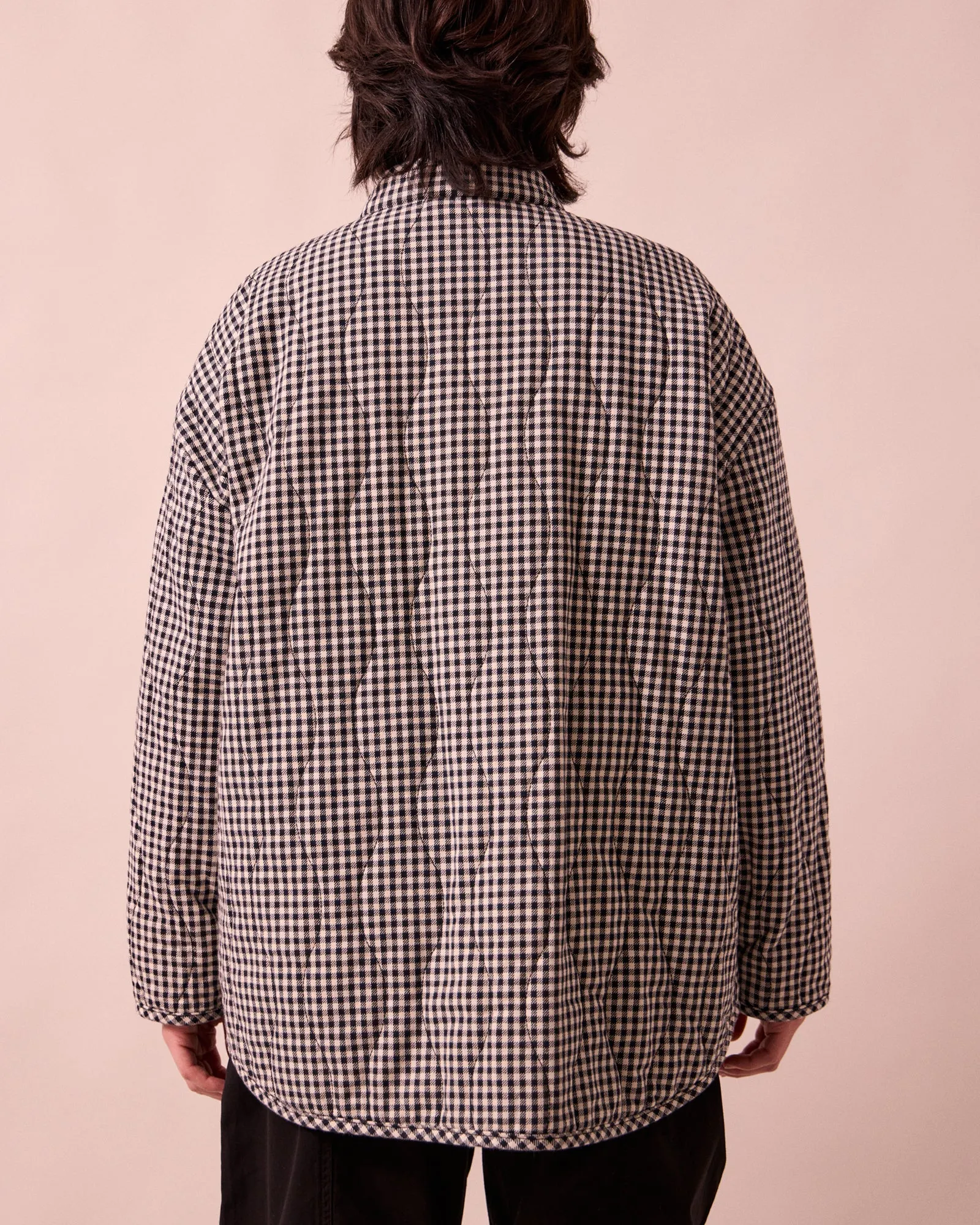 Rue Black & White Mini Gingham Denim Jacket sold by Beyond Nine product image thumbnail 5