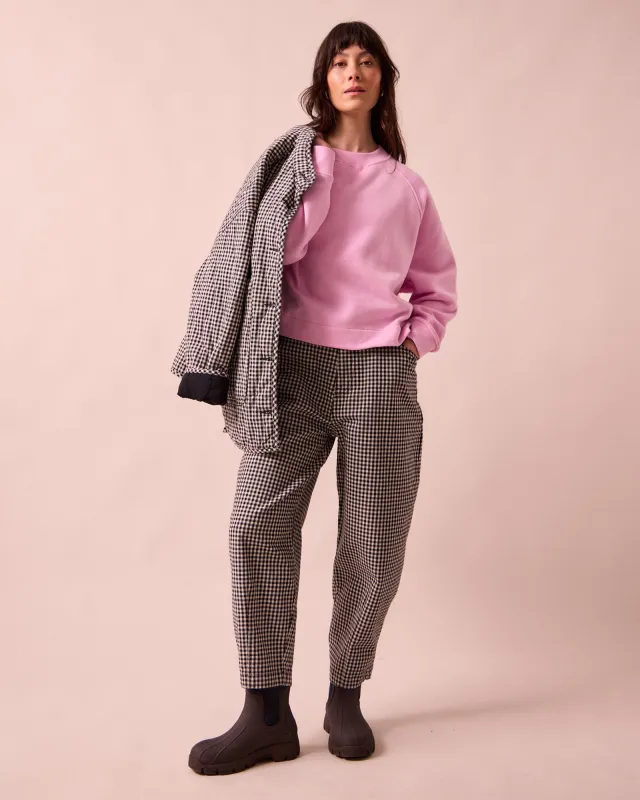 Remi Black & White Mini Gingham Denim Jeans sold by Beyond Nine