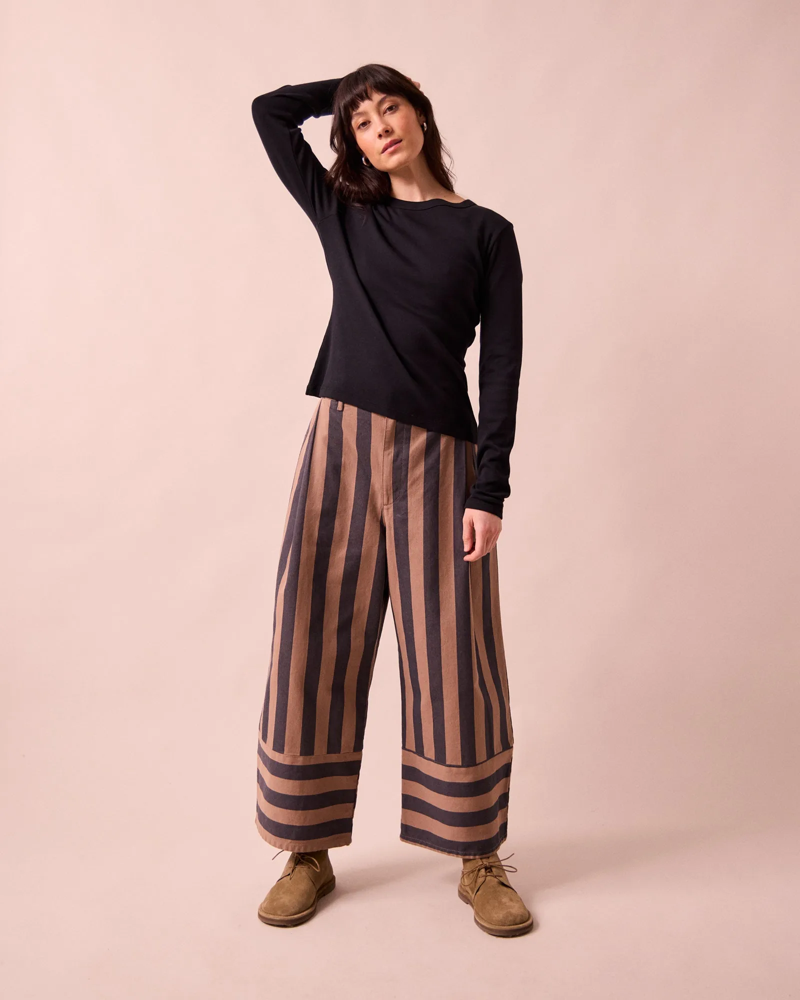 Blair Graphite & Mocha Denim Jeans sold by Beyond Nine product image thumbnail 3