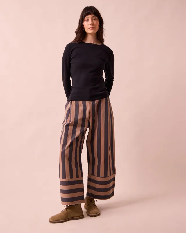 Blair Graphite & Mocha Denim Jeans sold by Beyond Nine