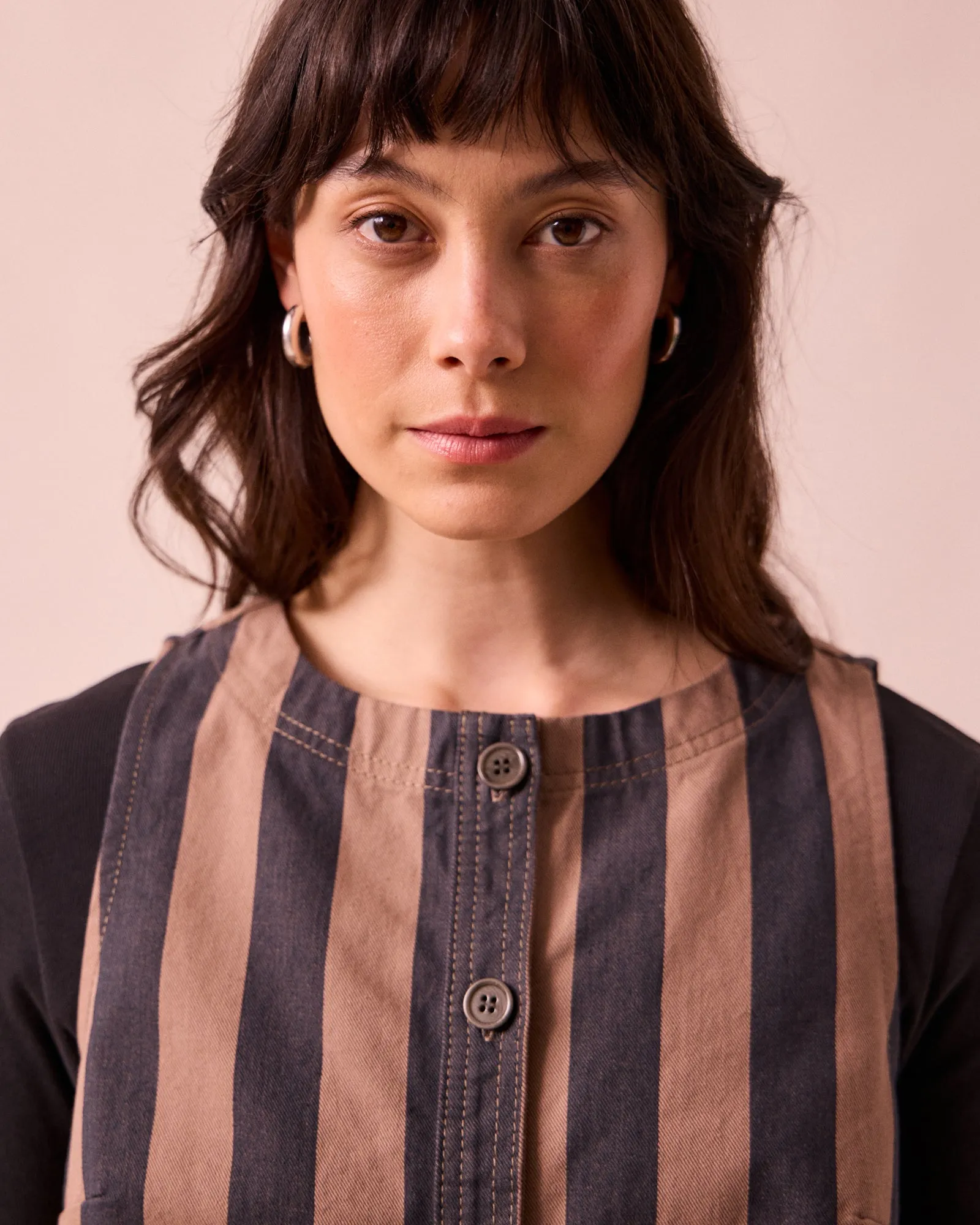 Elodie Graphite & Mocha Denim Top sold by Beyond Nine product image thumbnail 5