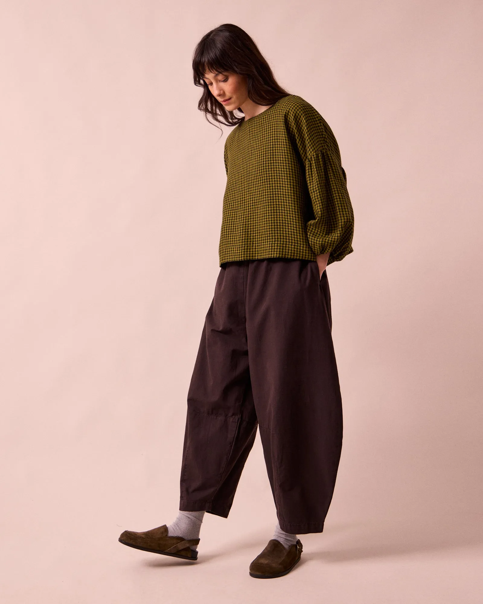 Daisy Ganache Textured Cotton Trousers sold by Beyond Nine product image thumbnail 3