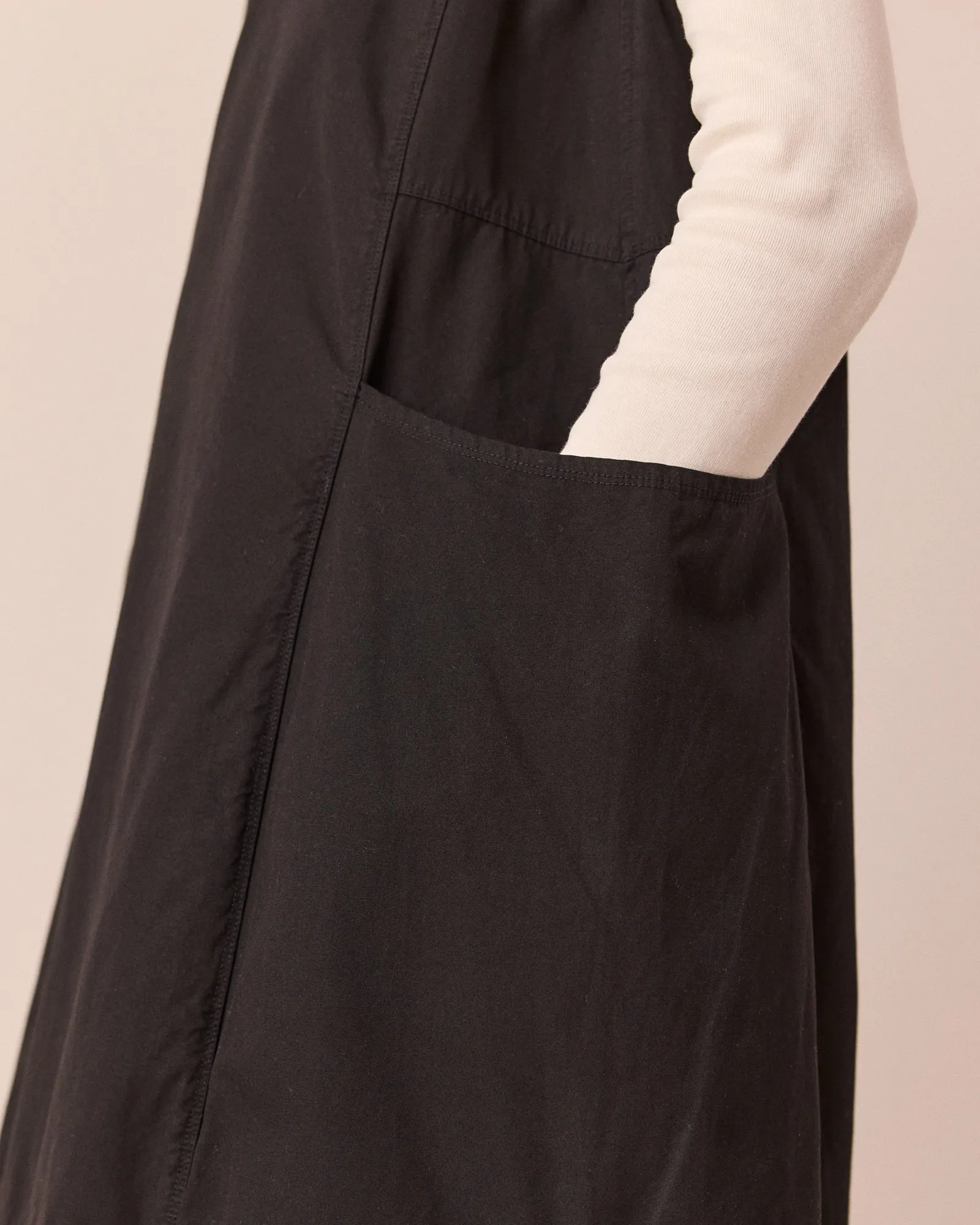 Naima Black Heavy Cotton Dress sold by Beyond Nine product image thumbnail 5