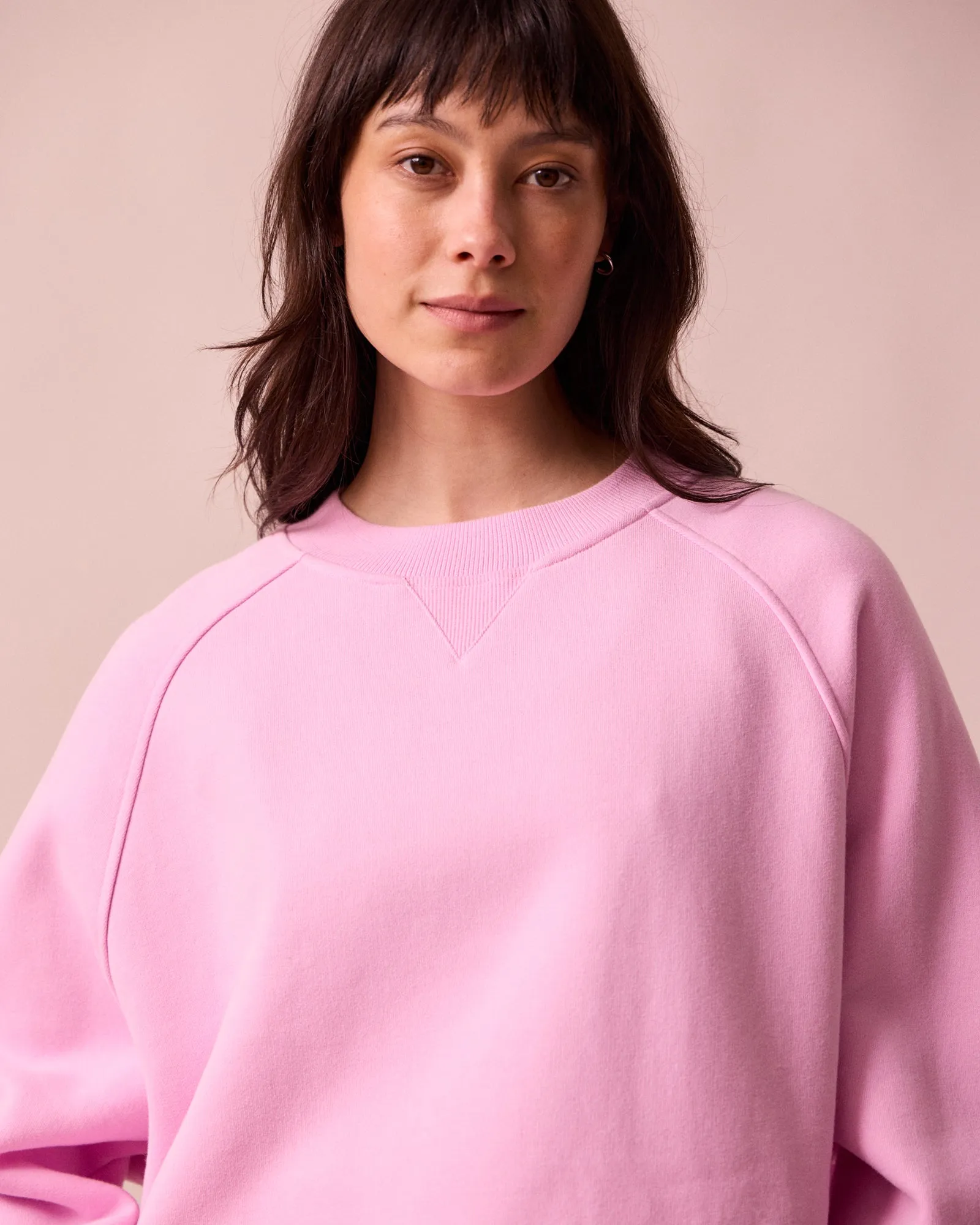 Noa Orchid Pink Fleeceback Jersey Jumper sold by Beyond Nine product image thumbnail 4