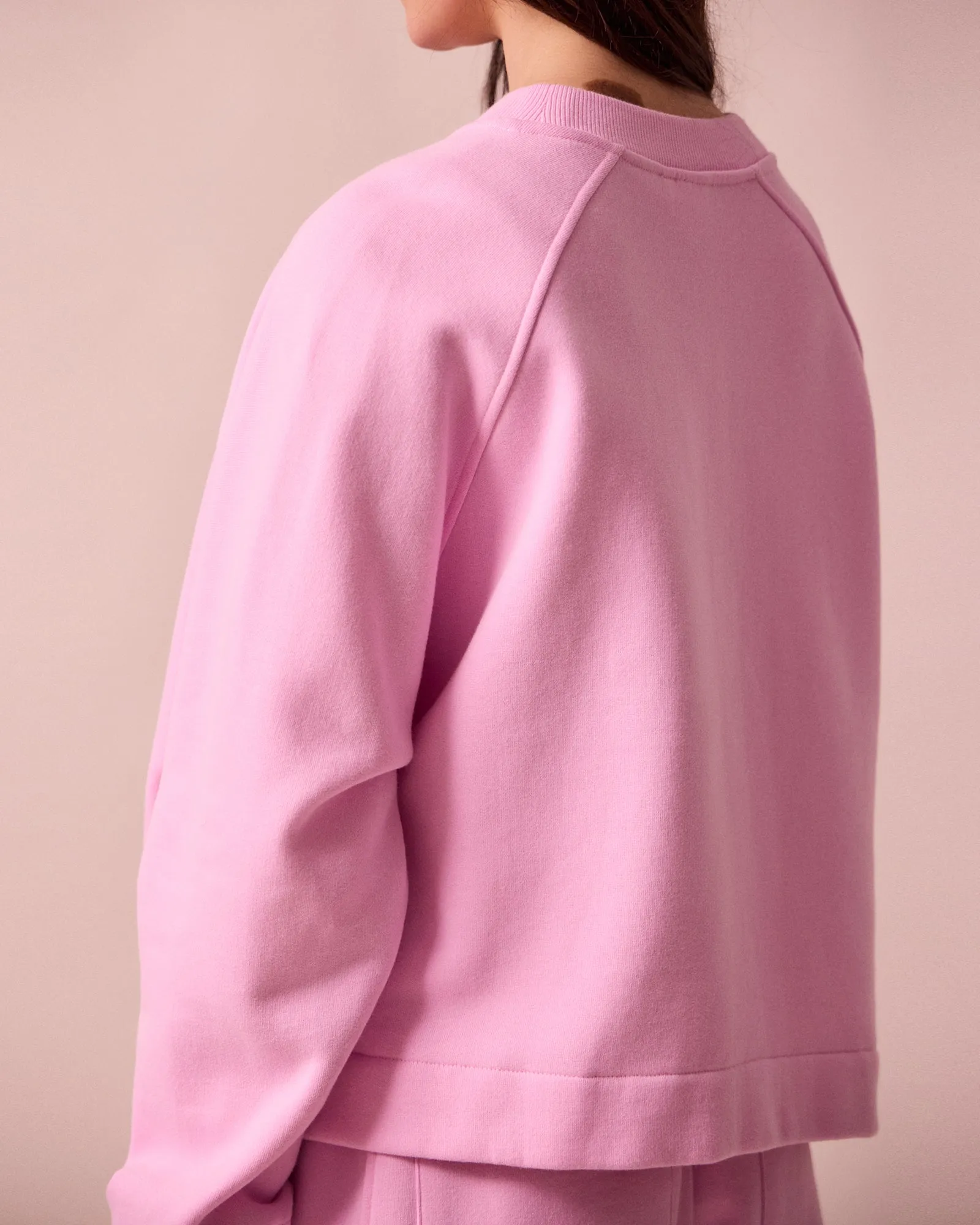Noa Orchid Pink Fleeceback Jersey Jumper sold by Beyond Nine product image thumbnail 5
