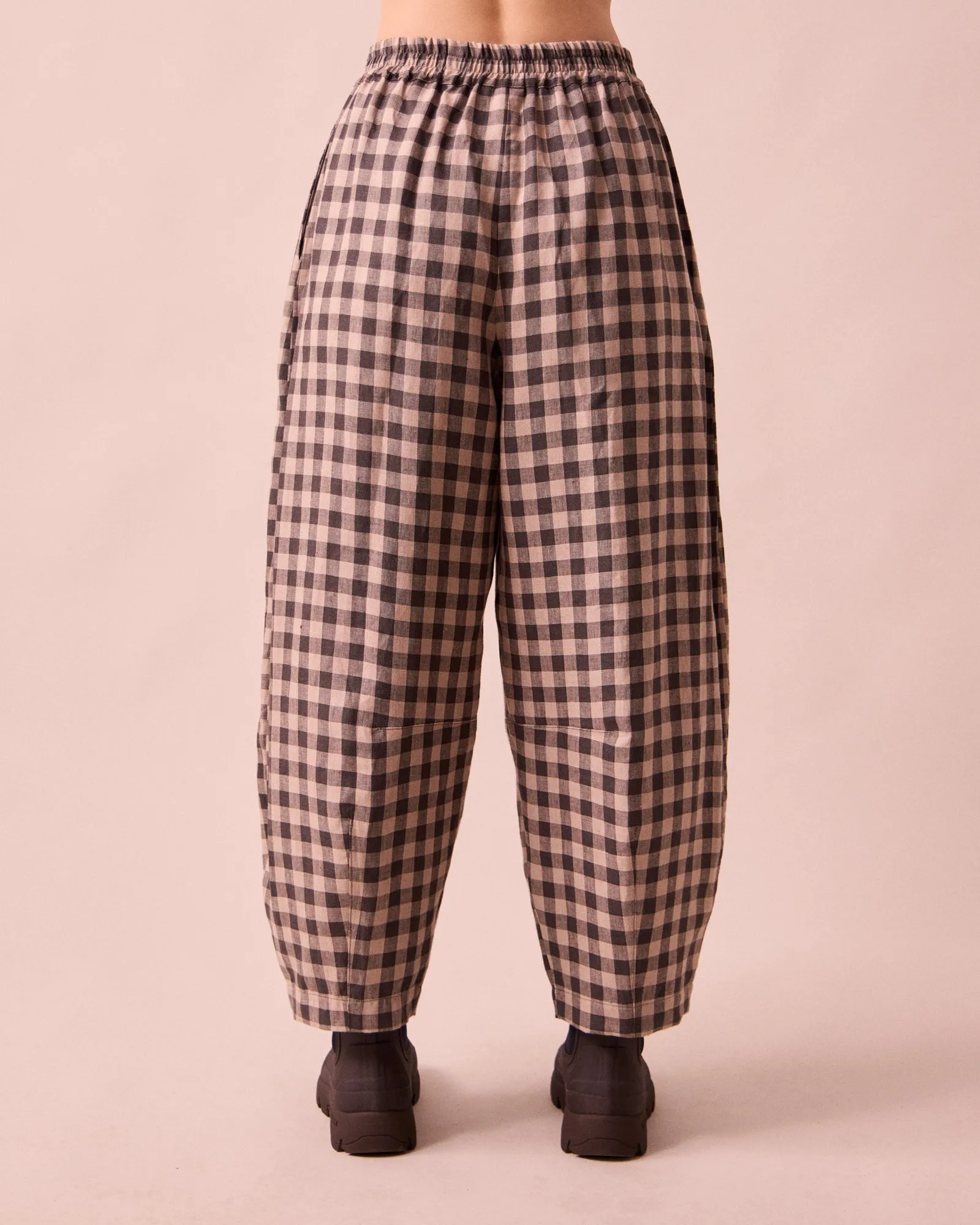 Daisy Stone Gingham Linen Trousers sold by Beyond Nine product image thumbnail 4