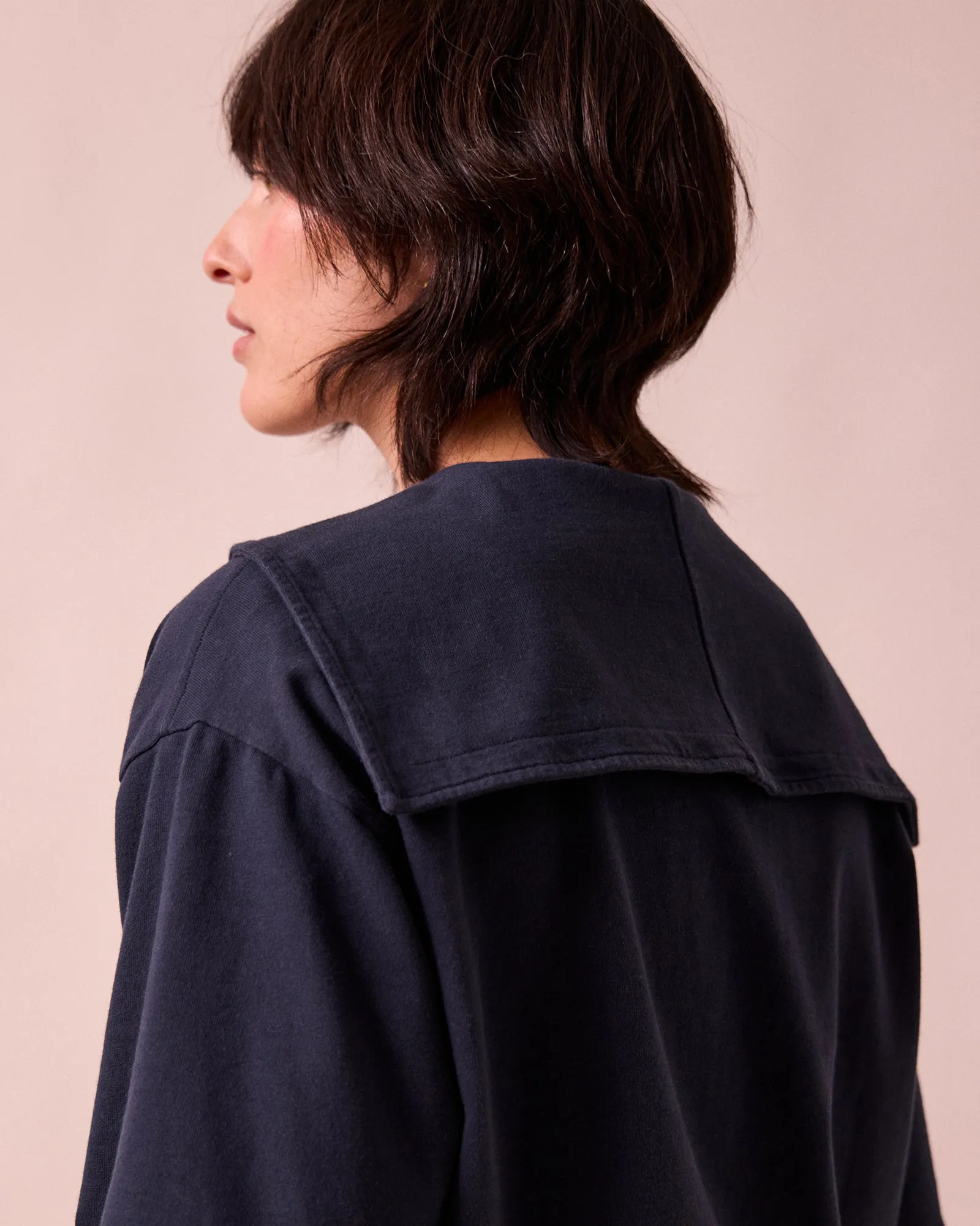 Uma Navy Jersey Top sold by Beyond Nine product image thumbnail 5