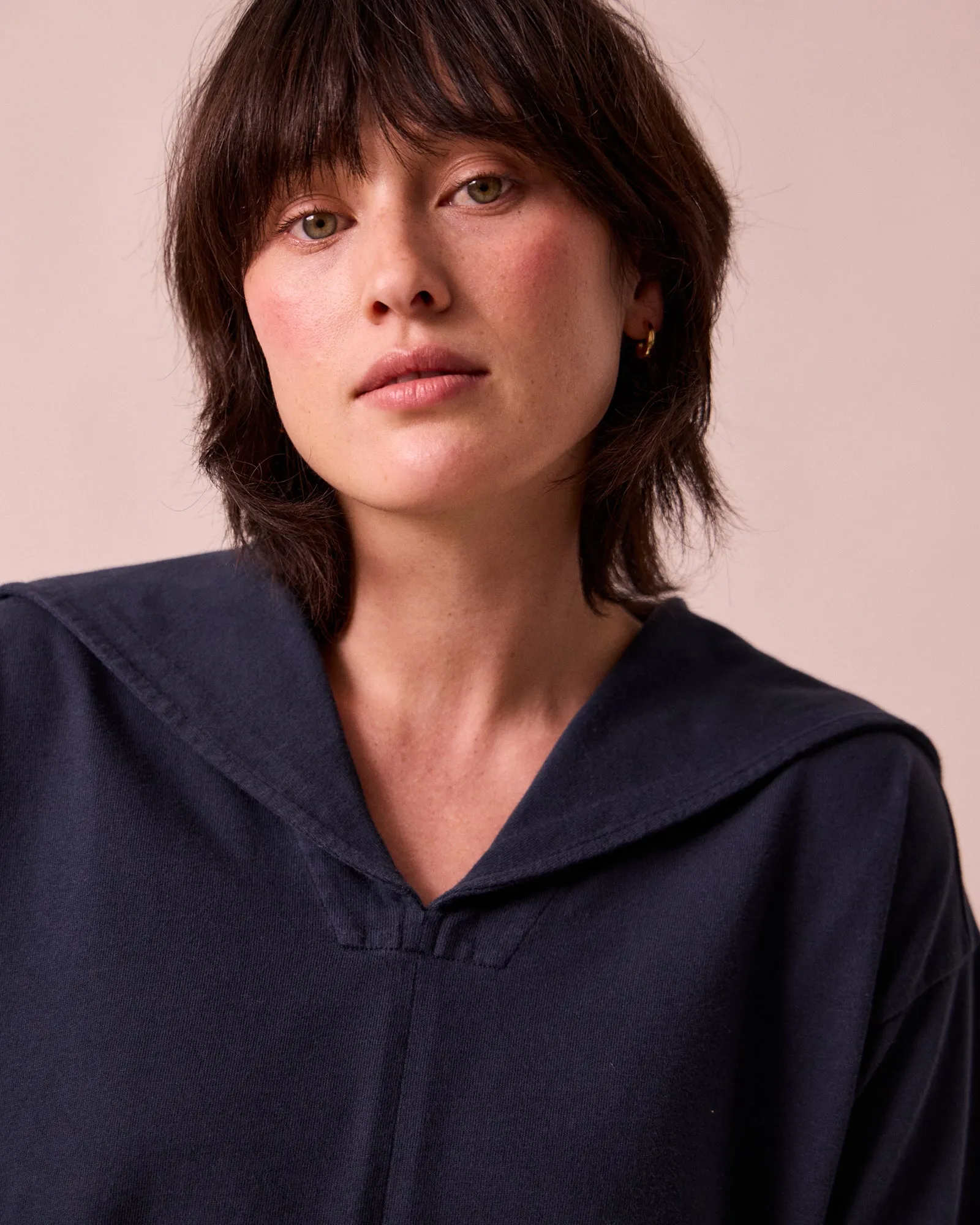 Uma Navy Jersey Top sold by Beyond Nine product image thumbnail 4