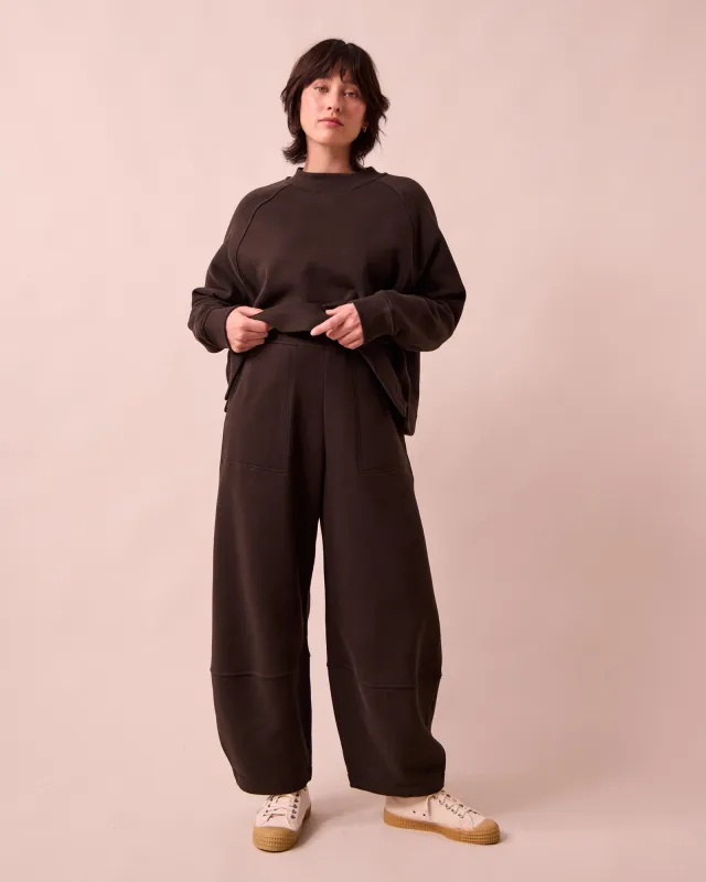 Pascale Ganache Fleeceback Jersey Trousers sold by Beyond Nine