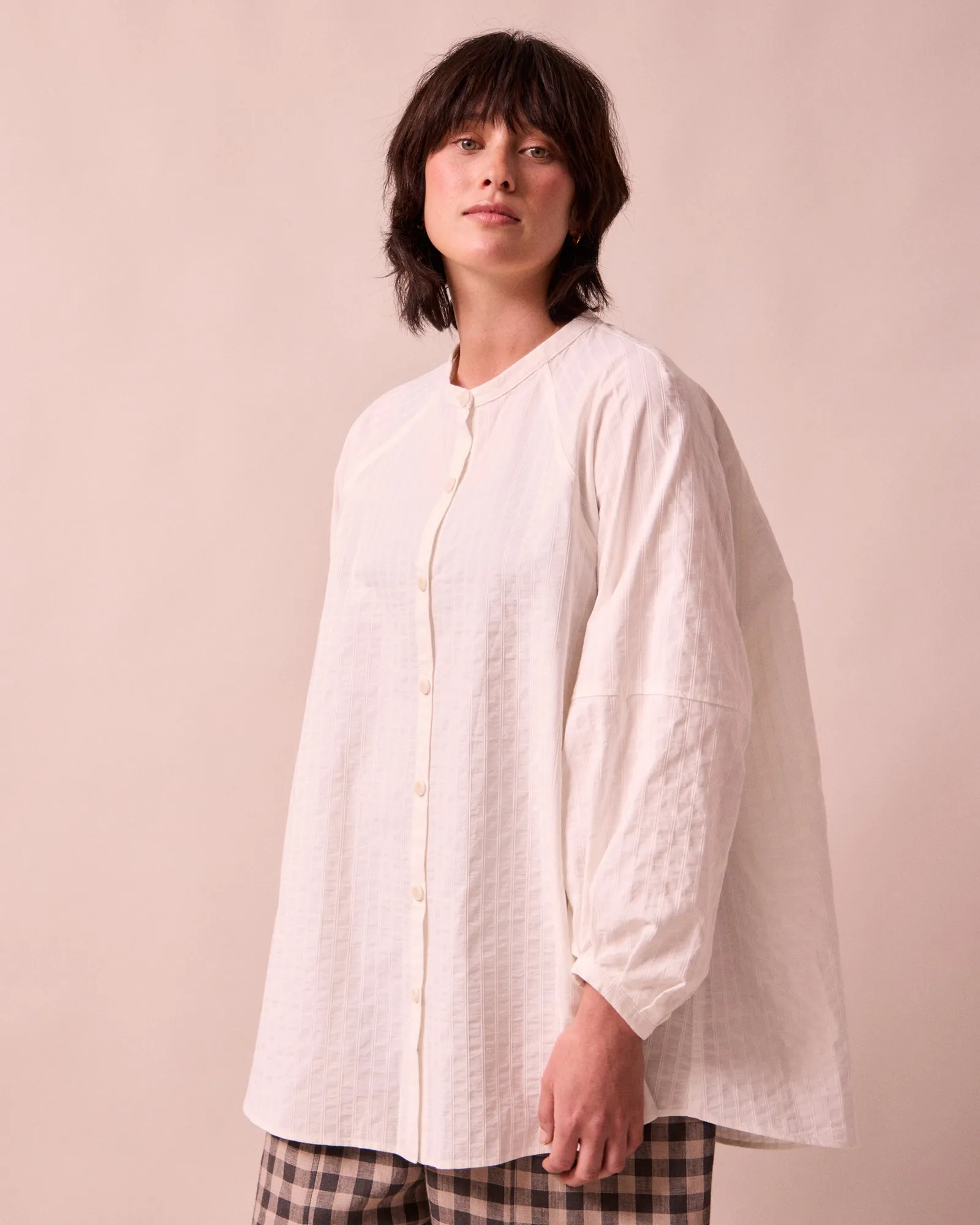 Mia White Cotton Shirt sold by Beyond Nine