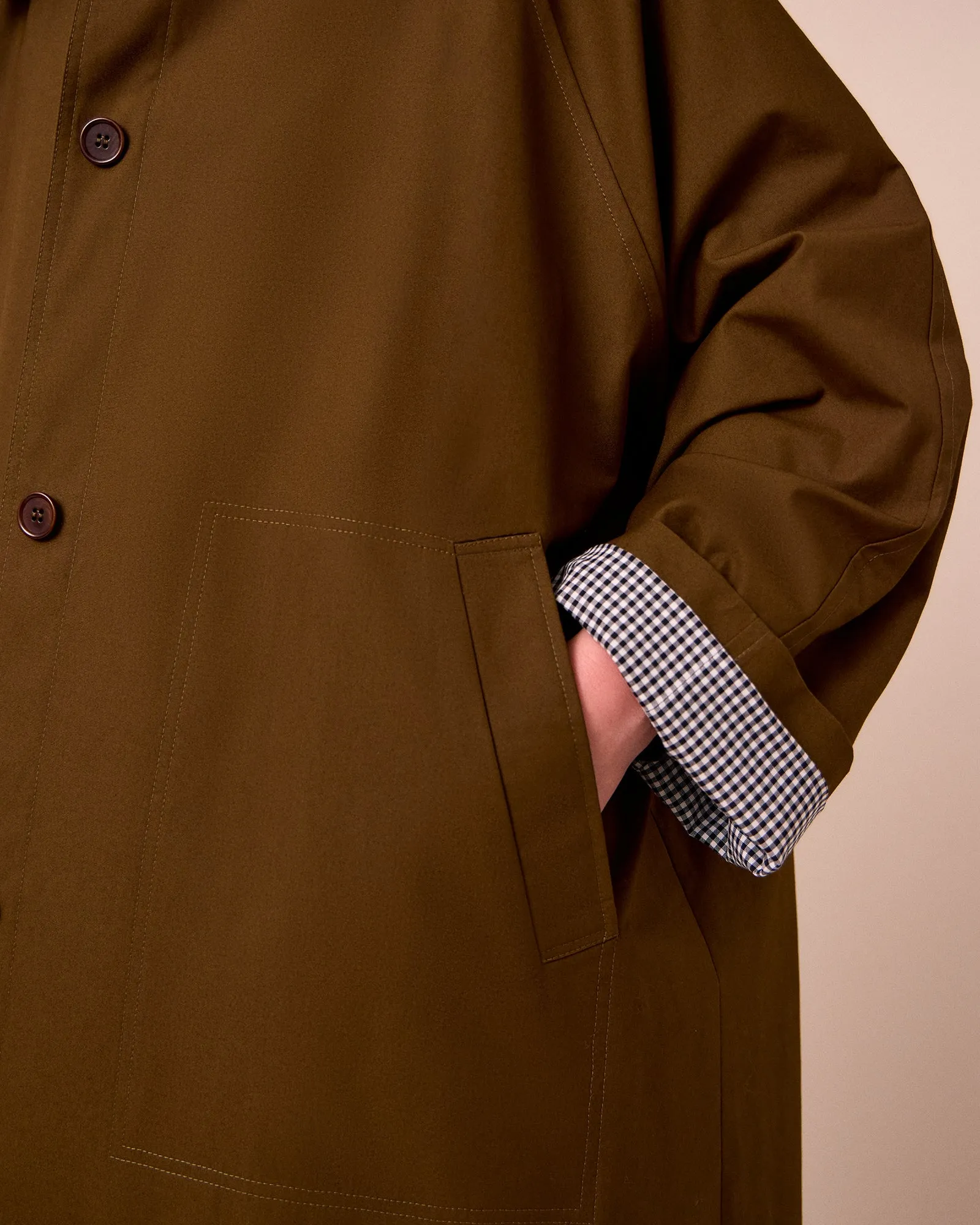 PRE-ORDER Collette Hazel Coated Cotton Coat sold by Beyond Nine product image thumbnail 4