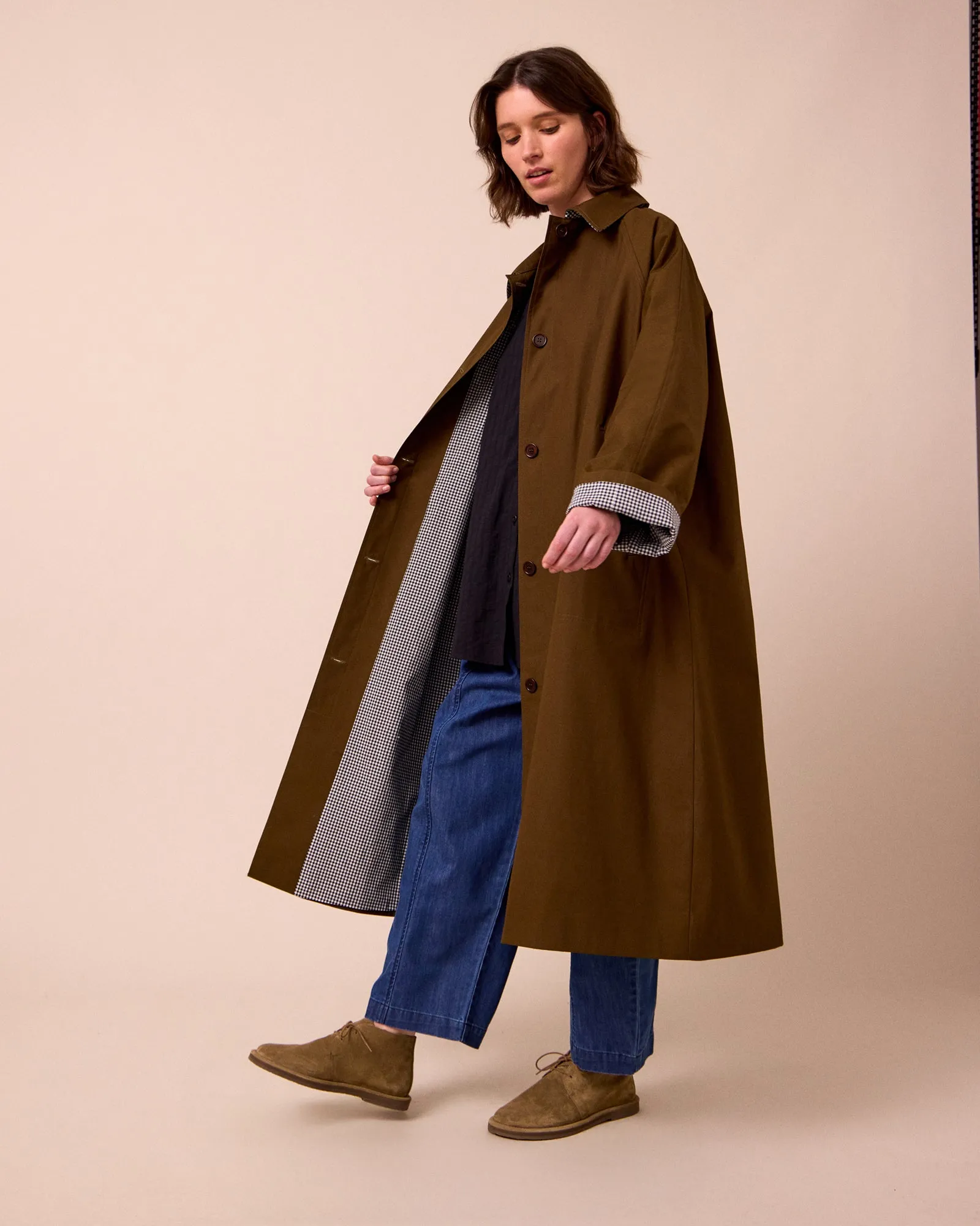 PRE-ORDER Collette Hazel Coated Cotton Coat sold by Beyond Nine product image thumbnail 2