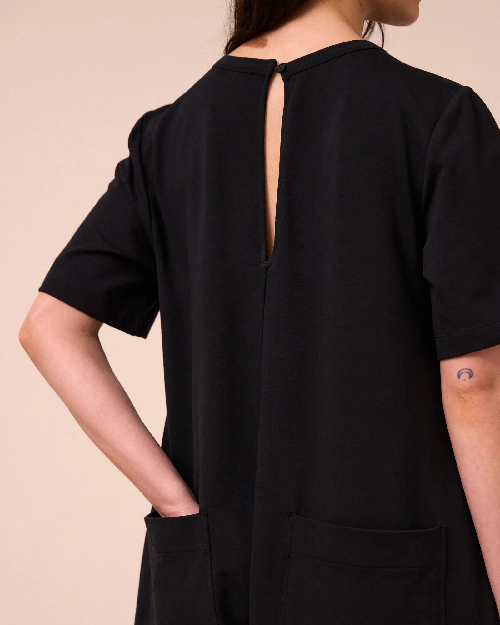 Molly Black Jersey Jumpsuit sold by Beyond Nine product image thumbnail 4