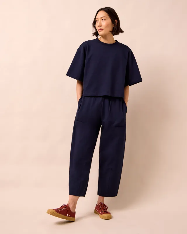 Huxley Ink Jersey Trousers sold by Beyond Nine