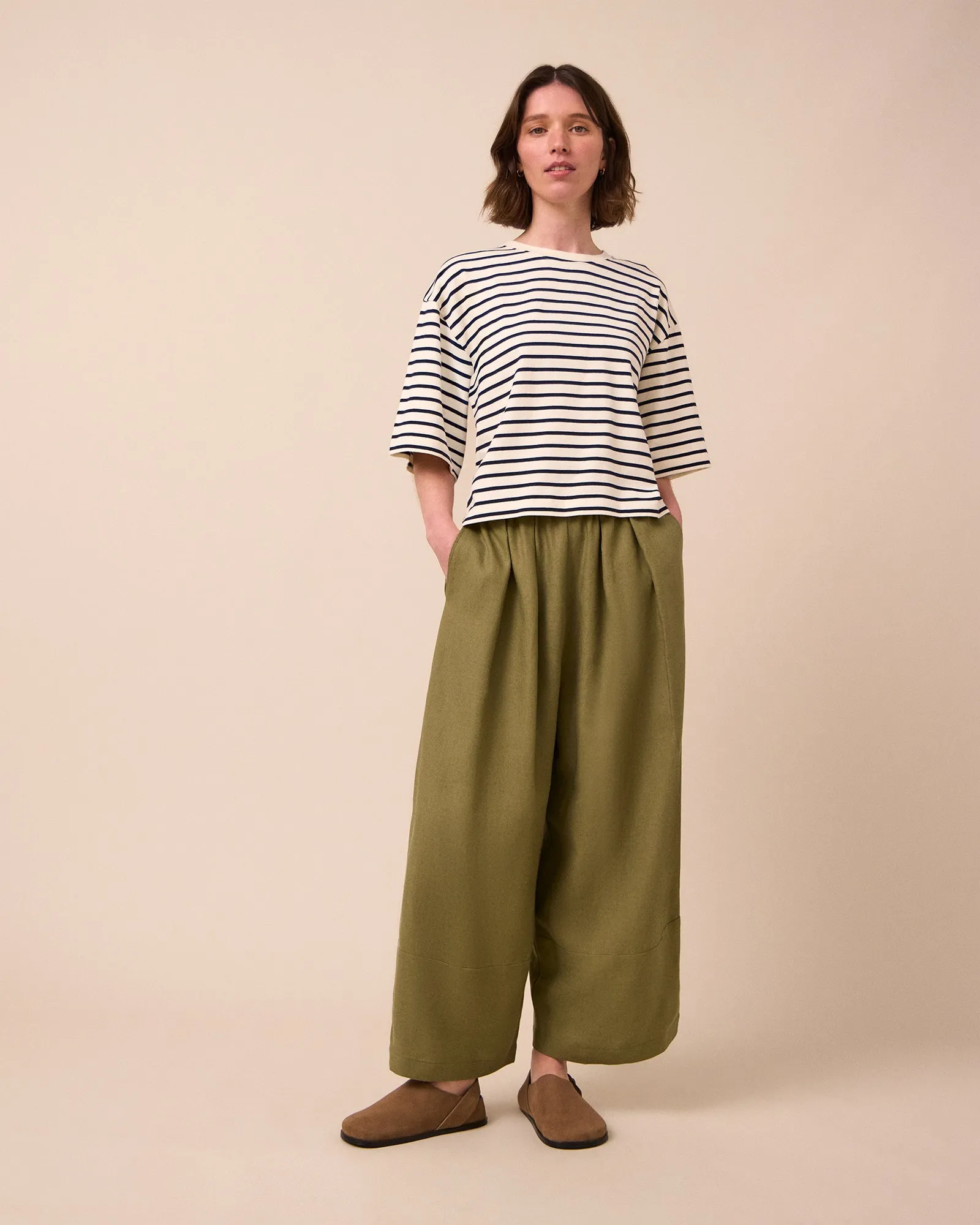 Nova Ecru & Ink Stripe Jersey Top sold by Beyond Nine product image thumbnail 2