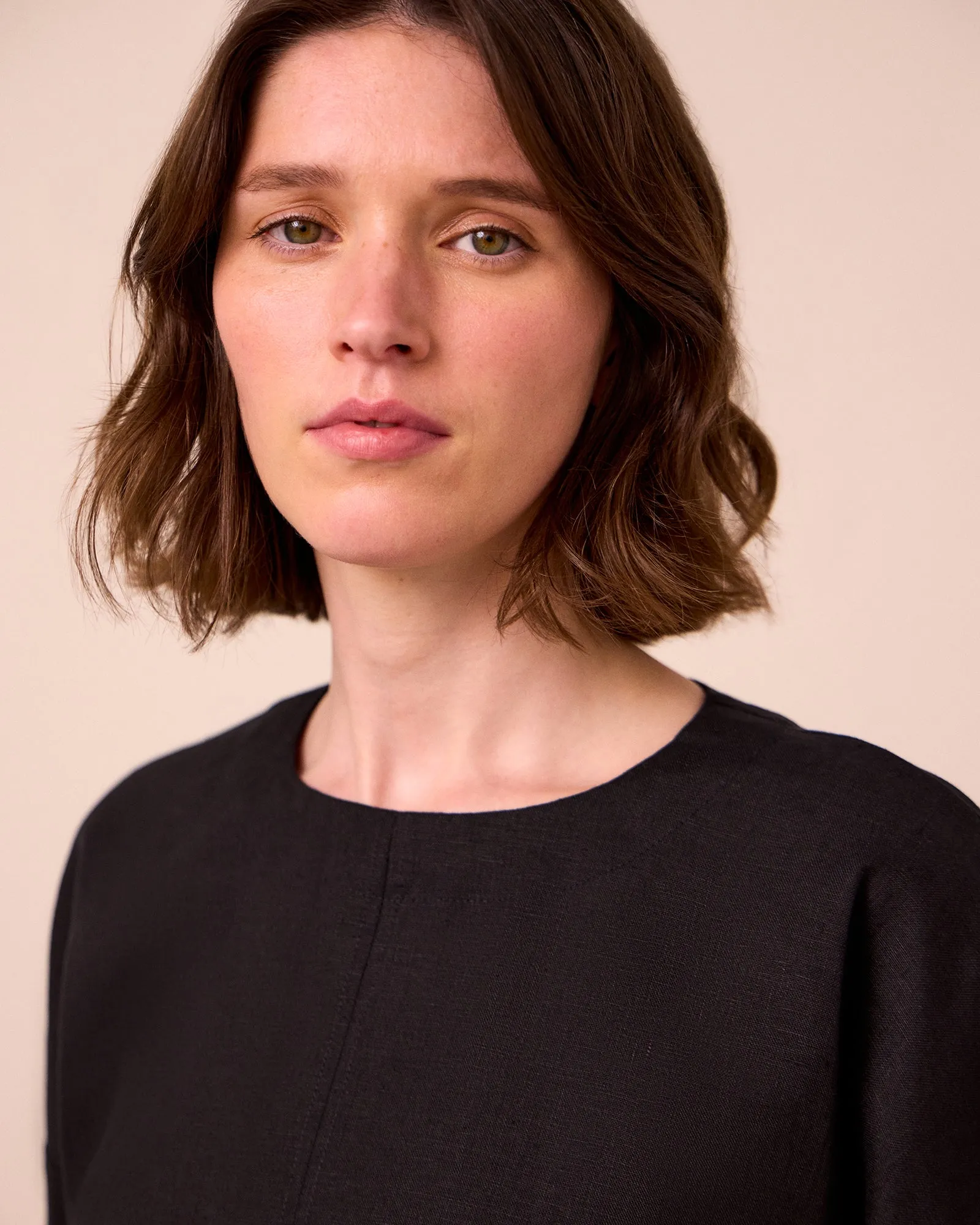 Lisa Black Linen Top sold by Beyond Nine product image thumbnail 4