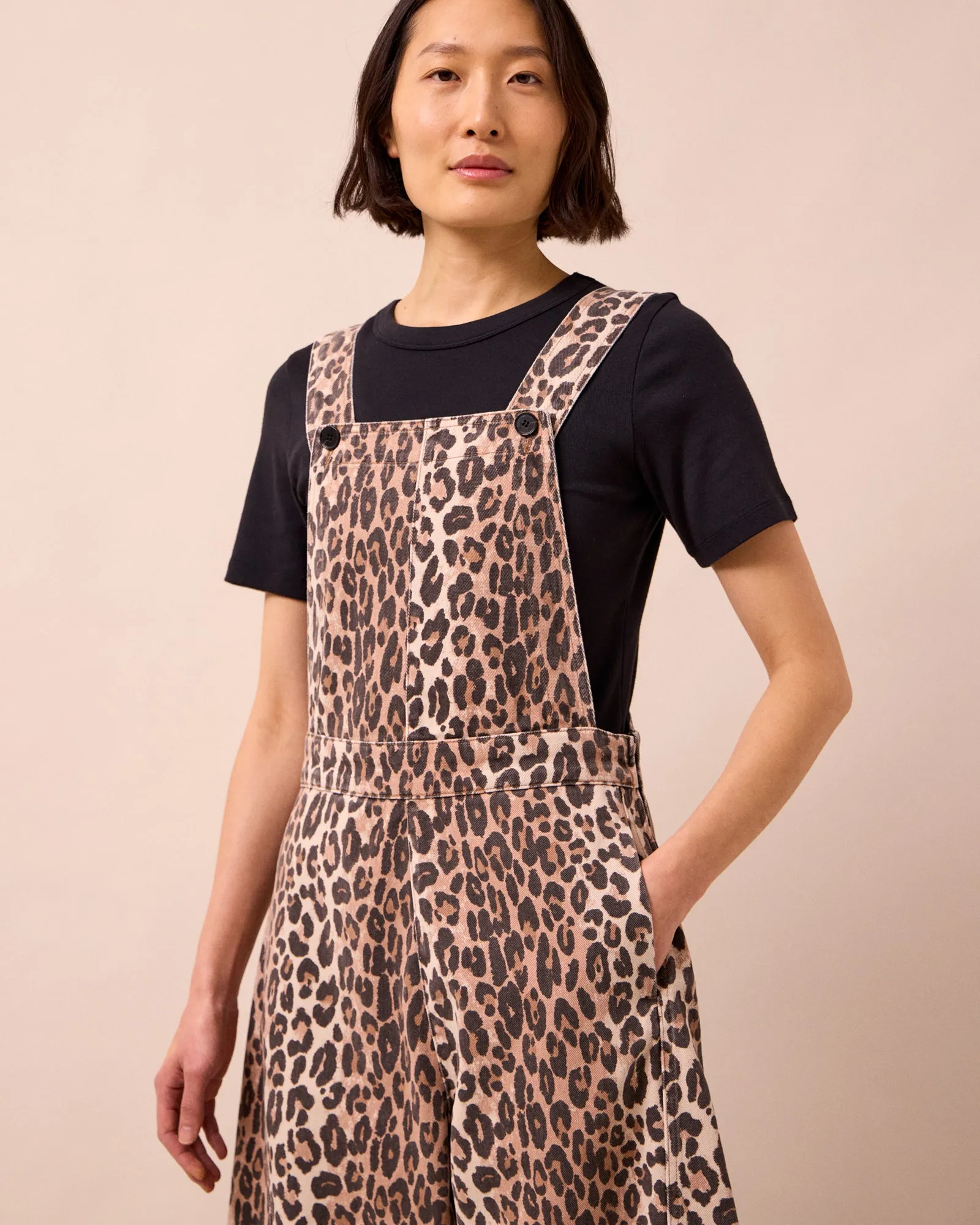 Gwynne Leopard Print Denim Jumpsuit sold by Beyond Nine product image thumbnail 2