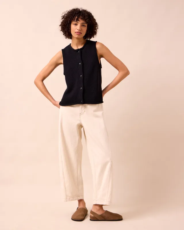 Tori Ecru Denim Jeans sold by Beyond Nine