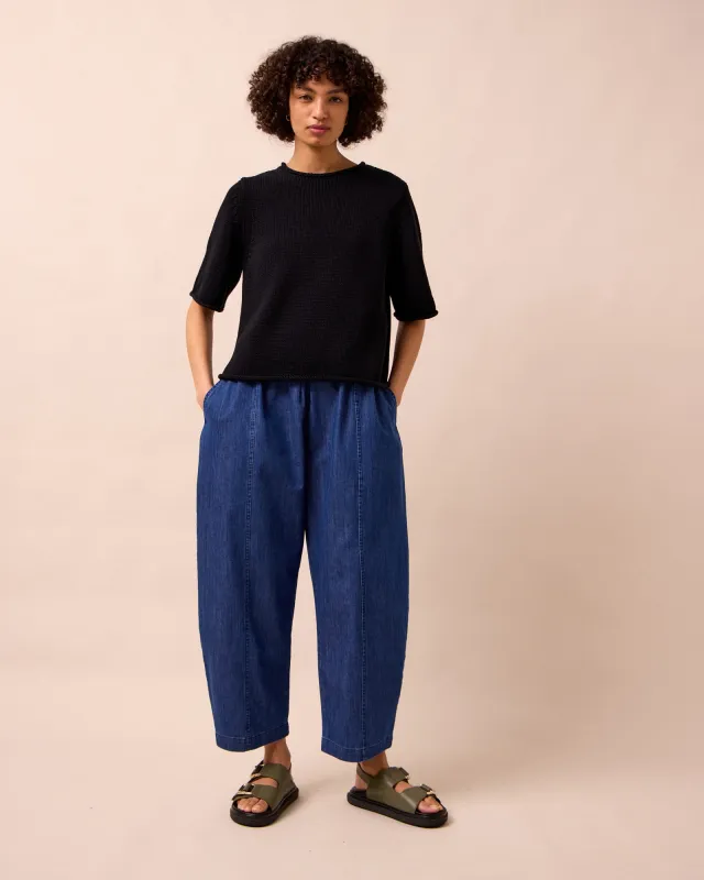 Mabel Mid Blue Light Weight Denim Jeans made by Beyond Nine