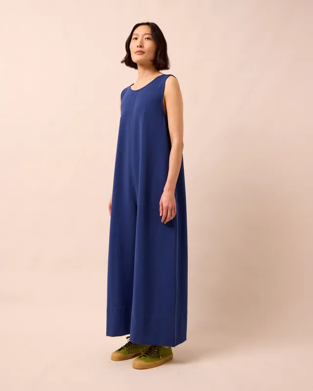 Vivienne French Navy Jersey Jumpsuit made by Beyond Nine