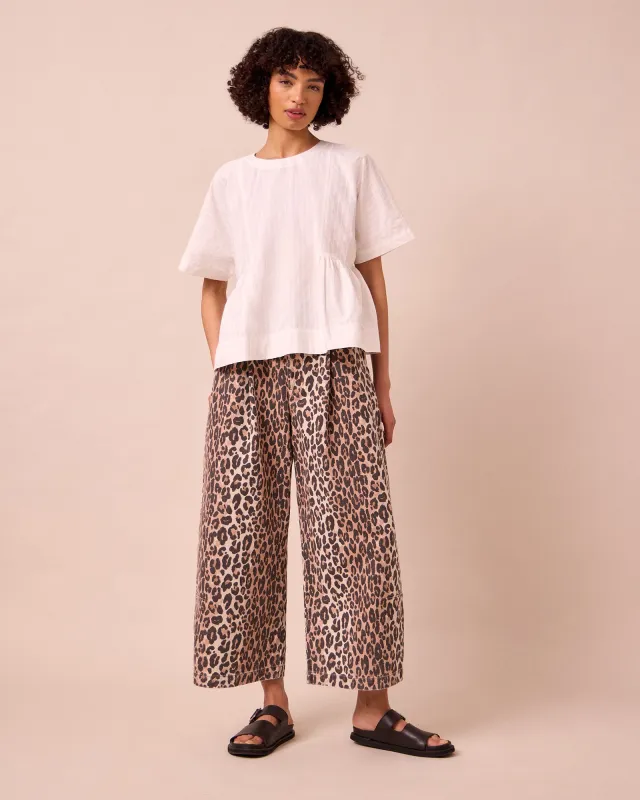 Bonnie Leopard Denim Jeans made by Beyond Nine