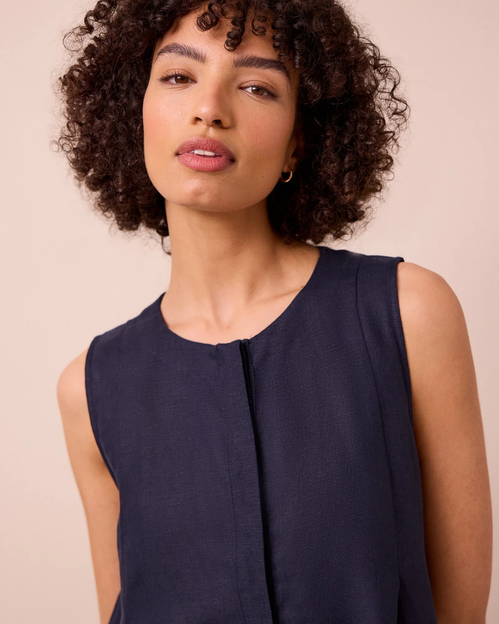 Tula Navy Linen Jumpsuit sold by Beyond Nine product image thumbnail 5