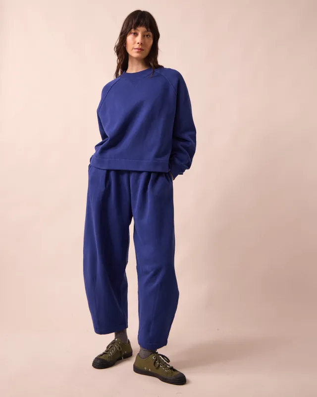 Daisy French Blue Fleece Joggers made by Beyond Nine