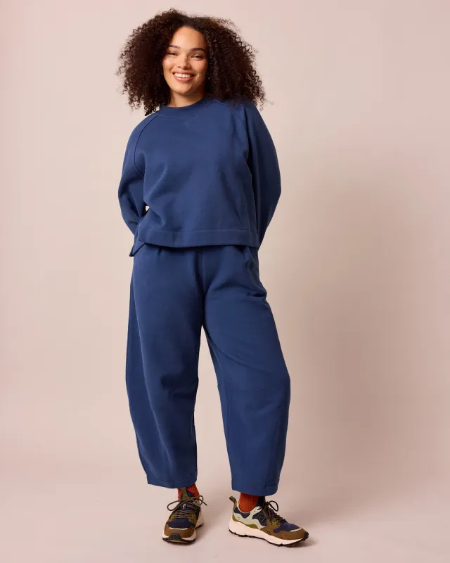 Daisy French Navy Fleece Joggers made by Beyond Nine