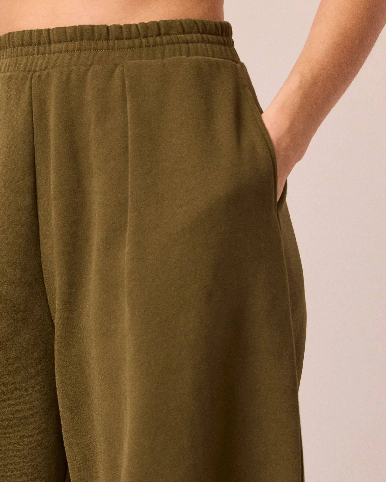 Daisy Earth Green Fleece Joggers sold by Beyond Nine product image thumbnail 5