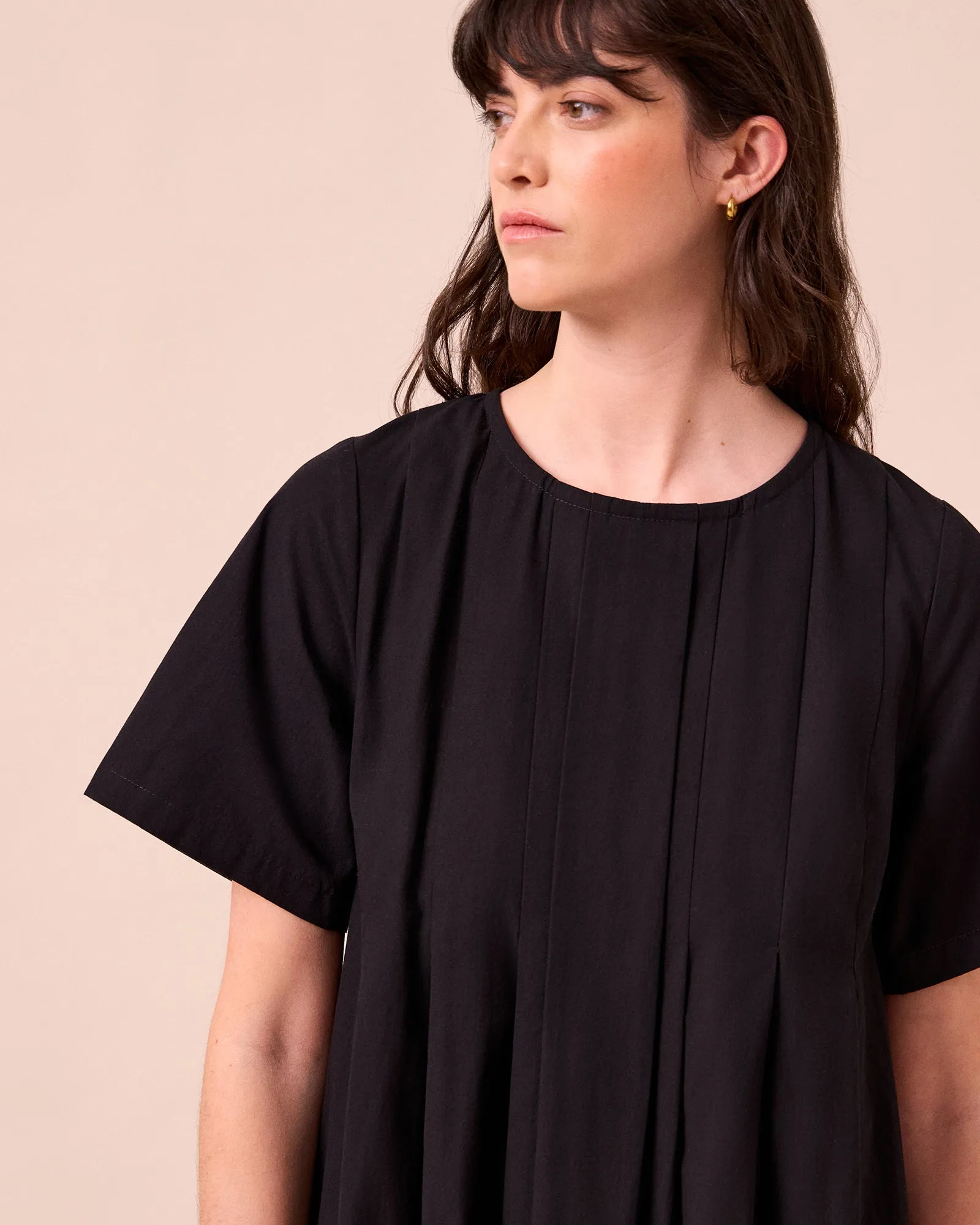 Mica Black Cotton Dress sold by Beyond Nine product image thumbnail 3