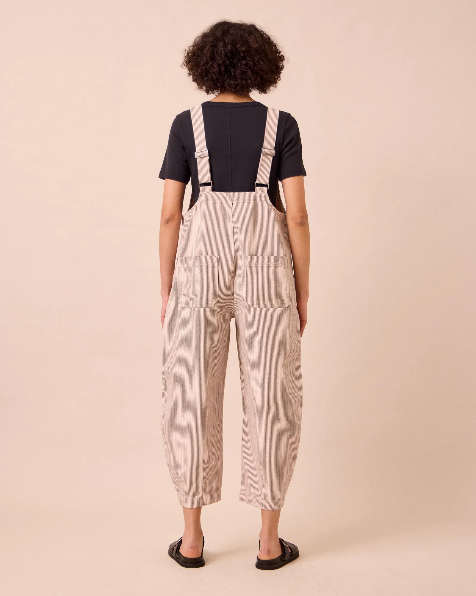 Ophelia Shell Hickory Stripe Denim Jumpsuit sold by Beyond Nine product image thumbnail 5