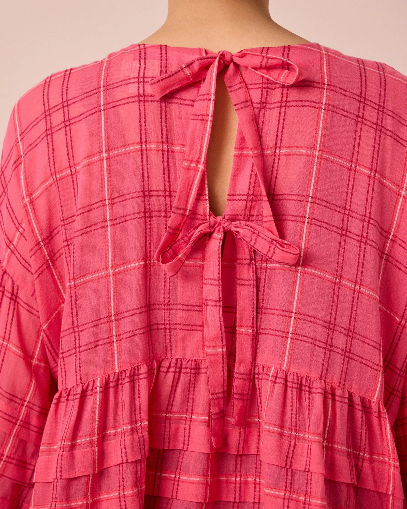 Simone Hot Pink Cotton Gauze Top sold by Beyond Nine product image thumbnail 5