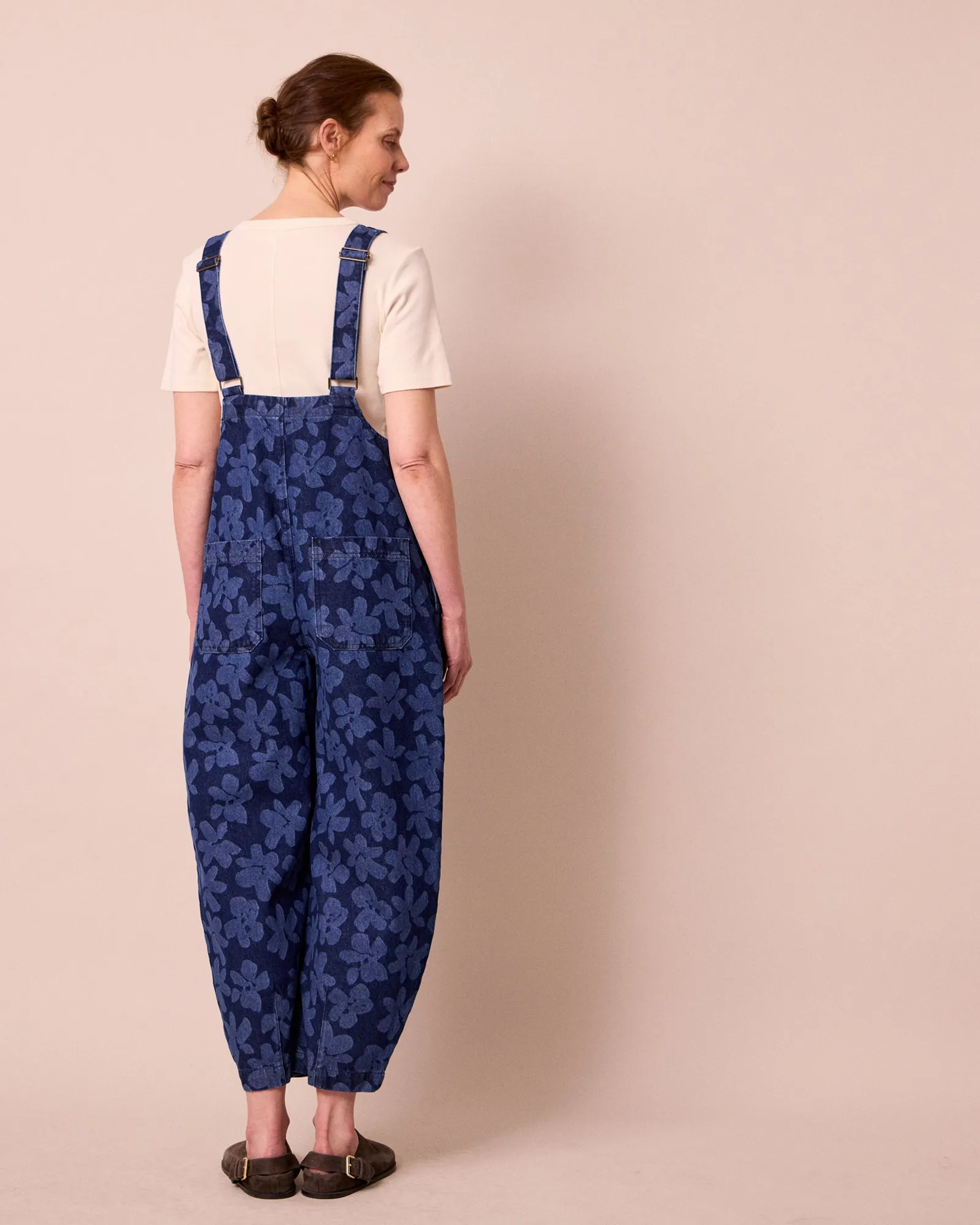 Ophelia Pressed Flower Print Denim Jumpsuit sold by Beyond Nine product image thumbnail 5