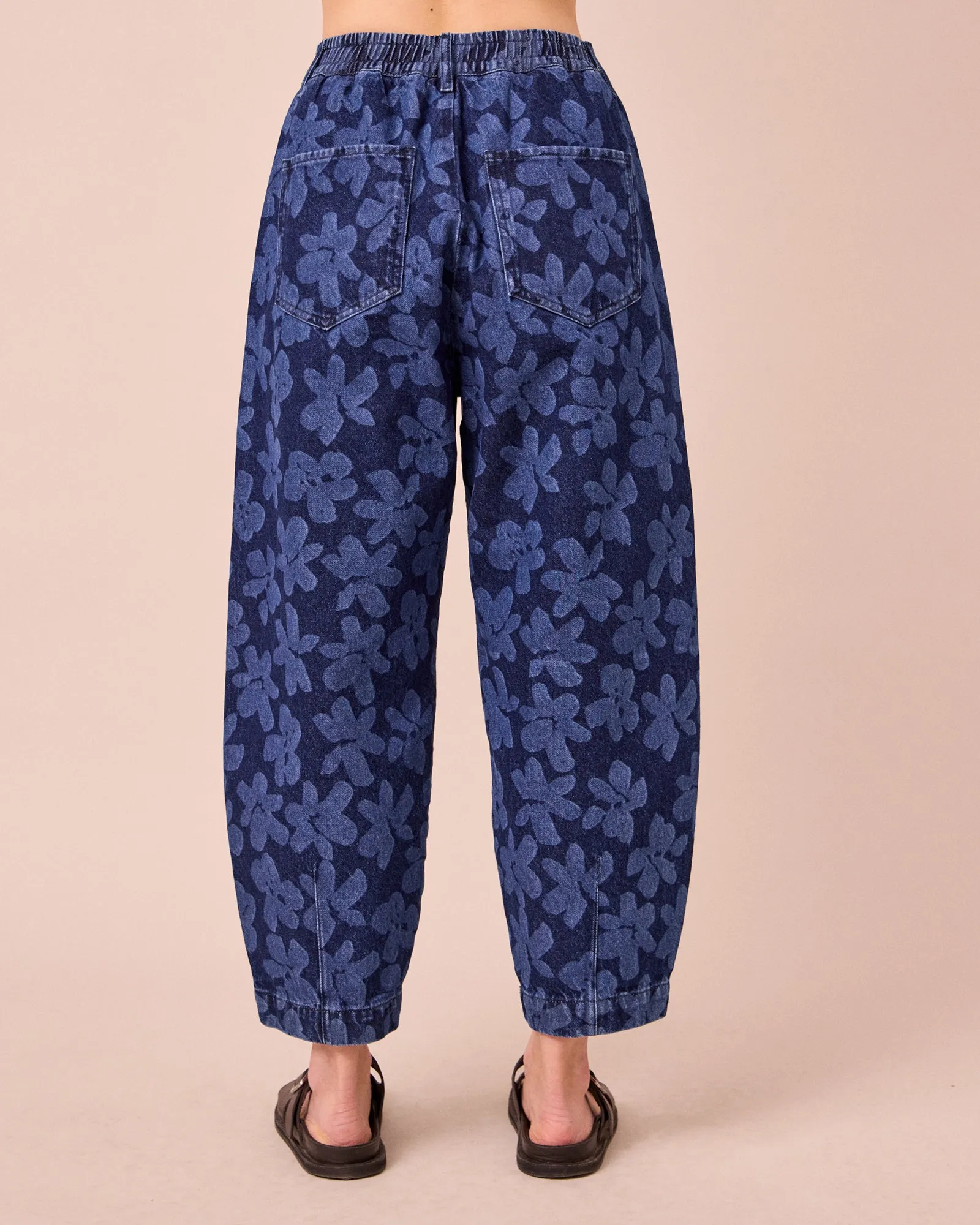 Remi Pressed Flower Print Denim Jeans sold by Beyond Nine product image thumbnail 4
