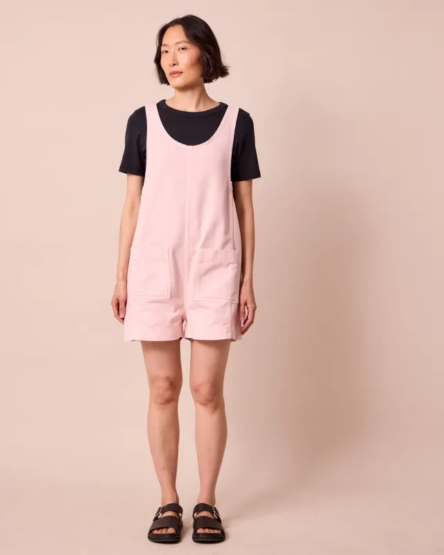 Anica Petal Pink Denim Playsuit made by Beyond Nine