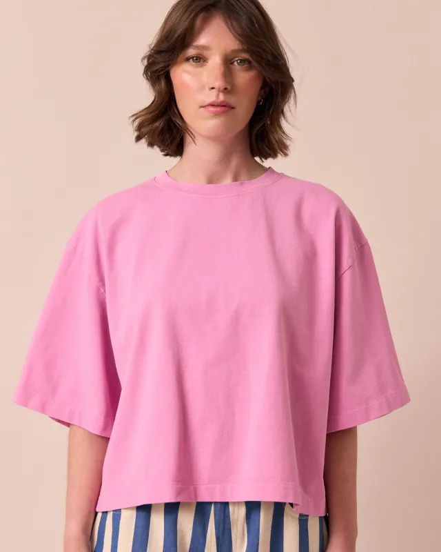 Nova Washed Pink Jersey Top made by Beyond Nine